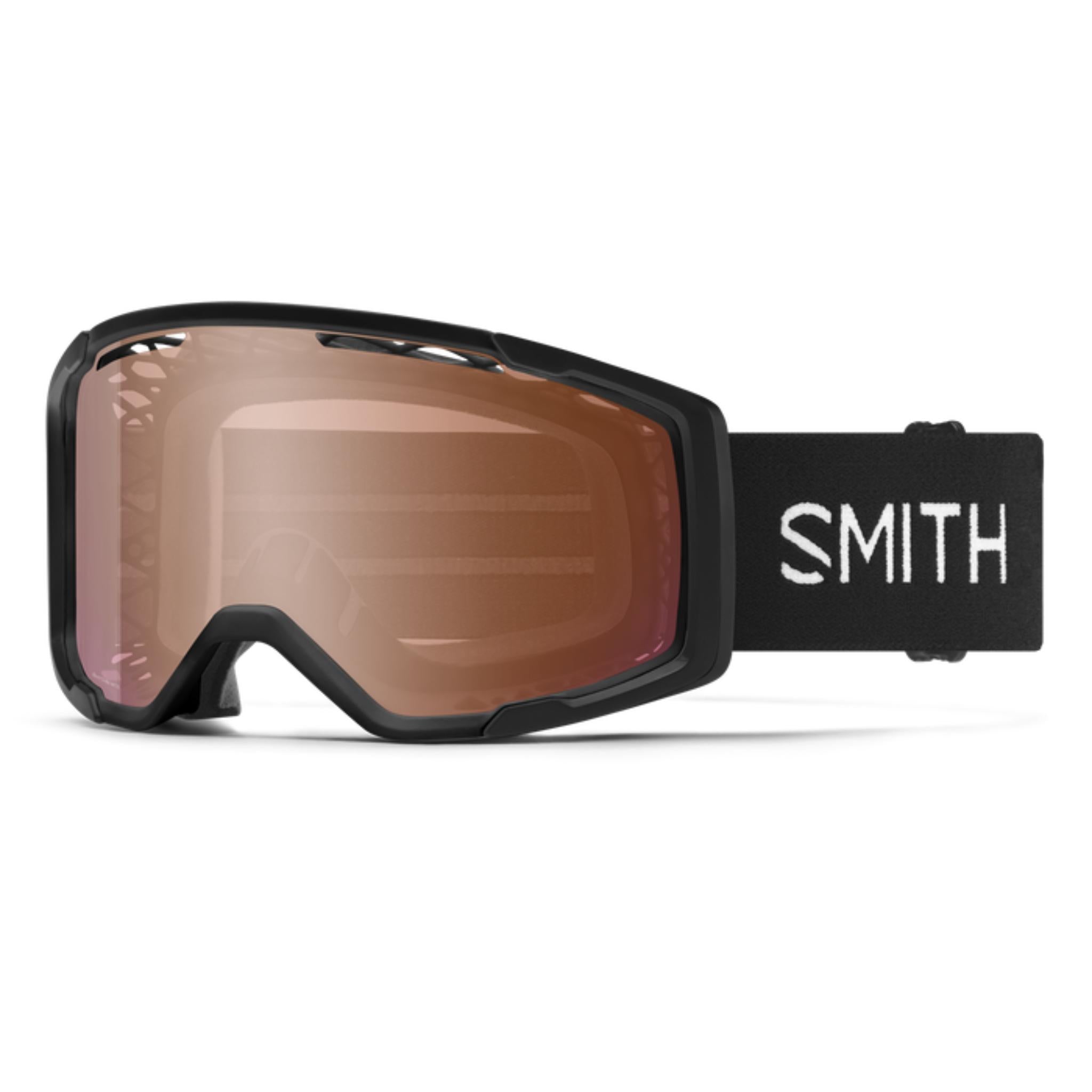 Smith Rhythm MTB Dirt Screen Goggles Black / ChromaPop Contrast Rose Flash AF / Clear AF