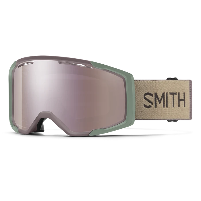 Smith Rhythm MTB Goggles Rosewood / Juniper / ChromaPop Everyday Rose Gold Mirror AF / Clear AF