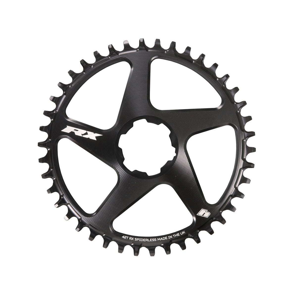 Spiderless RX V2 Chainring Black Black / 38T