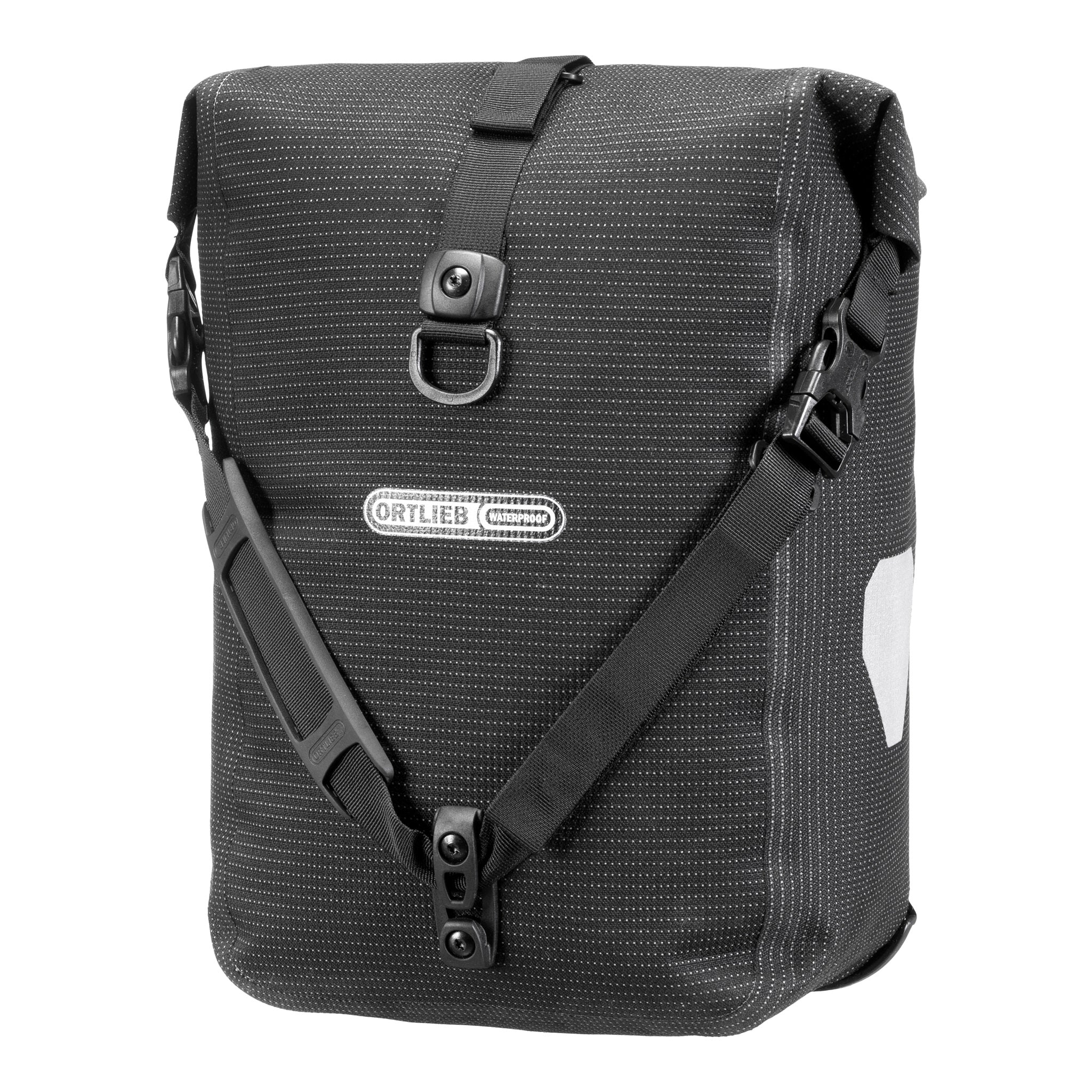 Sport Roller High Vis Pannier Bag Pair Black/Reflective / 29L / QL2.1