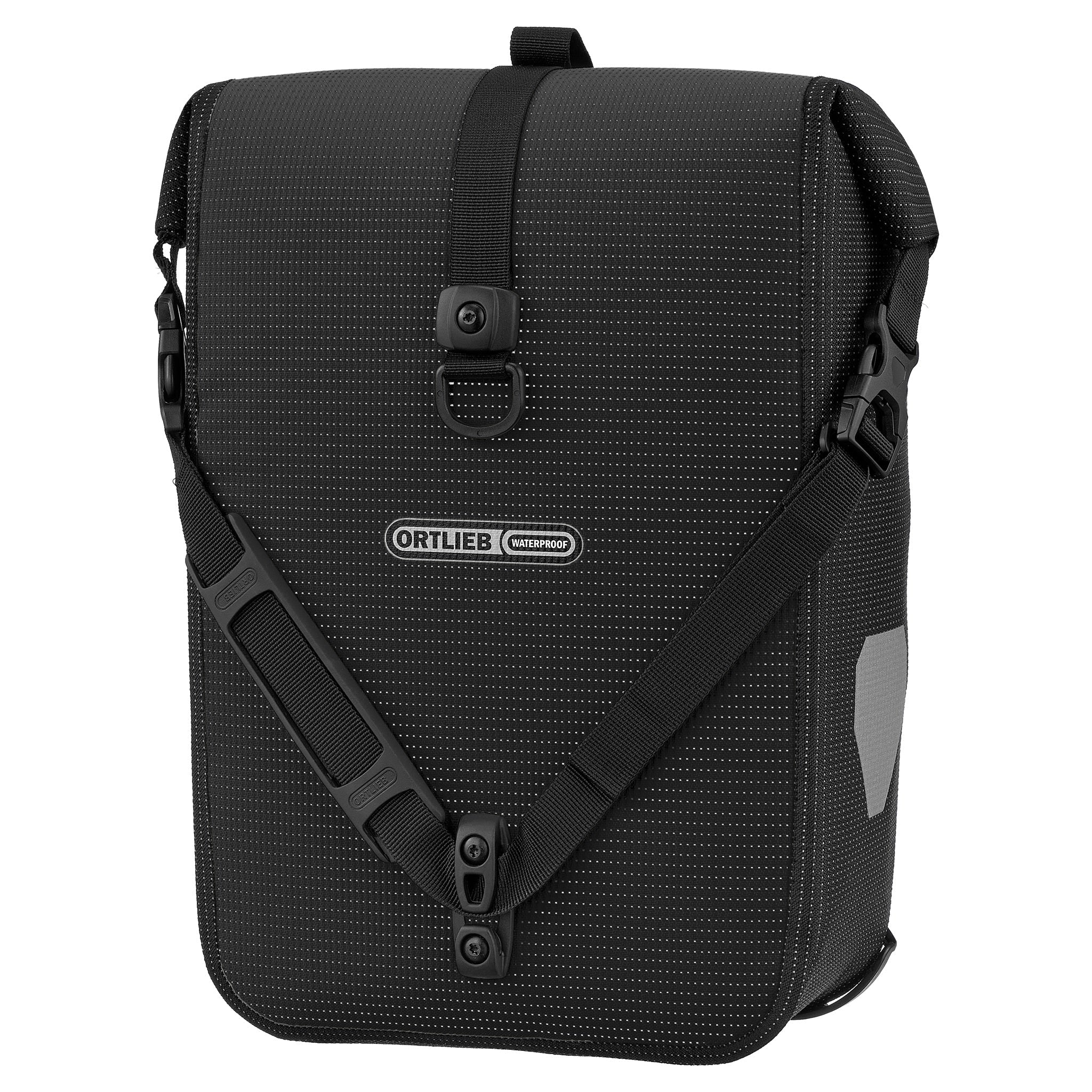 Sport Roller High Vis Pannier Bag Single Black/Reflective / 14.5L / QL2.1