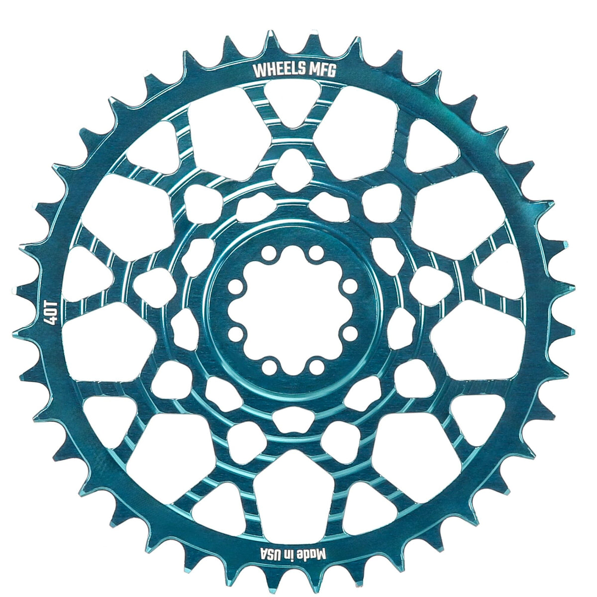 SRAM Direct Mount 8-Bolt Gravel Chainring Teal / 40T