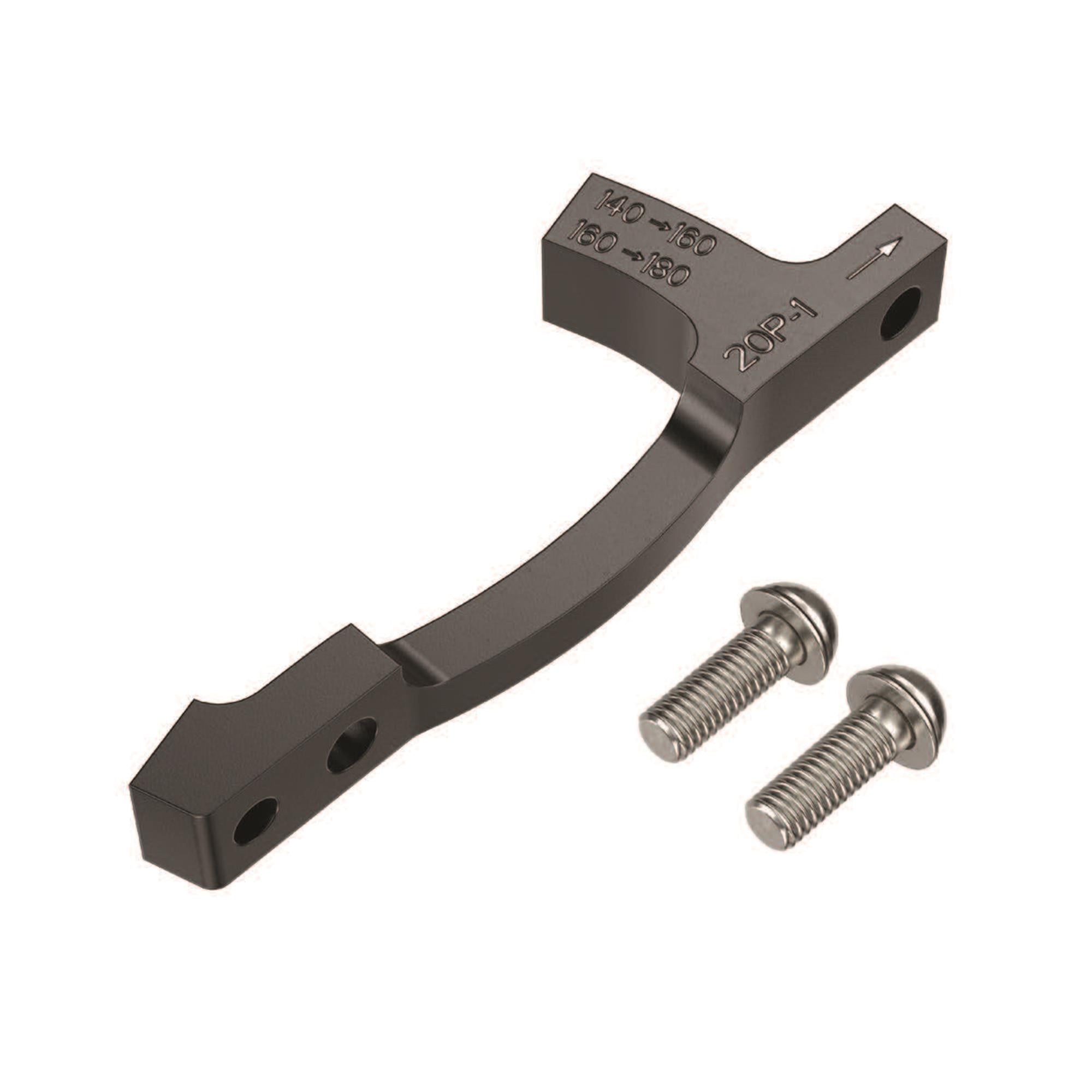 SRAM Disc Brake Post Mount Adaptor Black / 140>160mm or 160>180mm