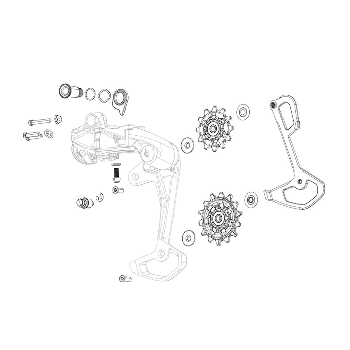 SRAM GX Eagle Rear Derailleur Inner Cage - Black main image 0
