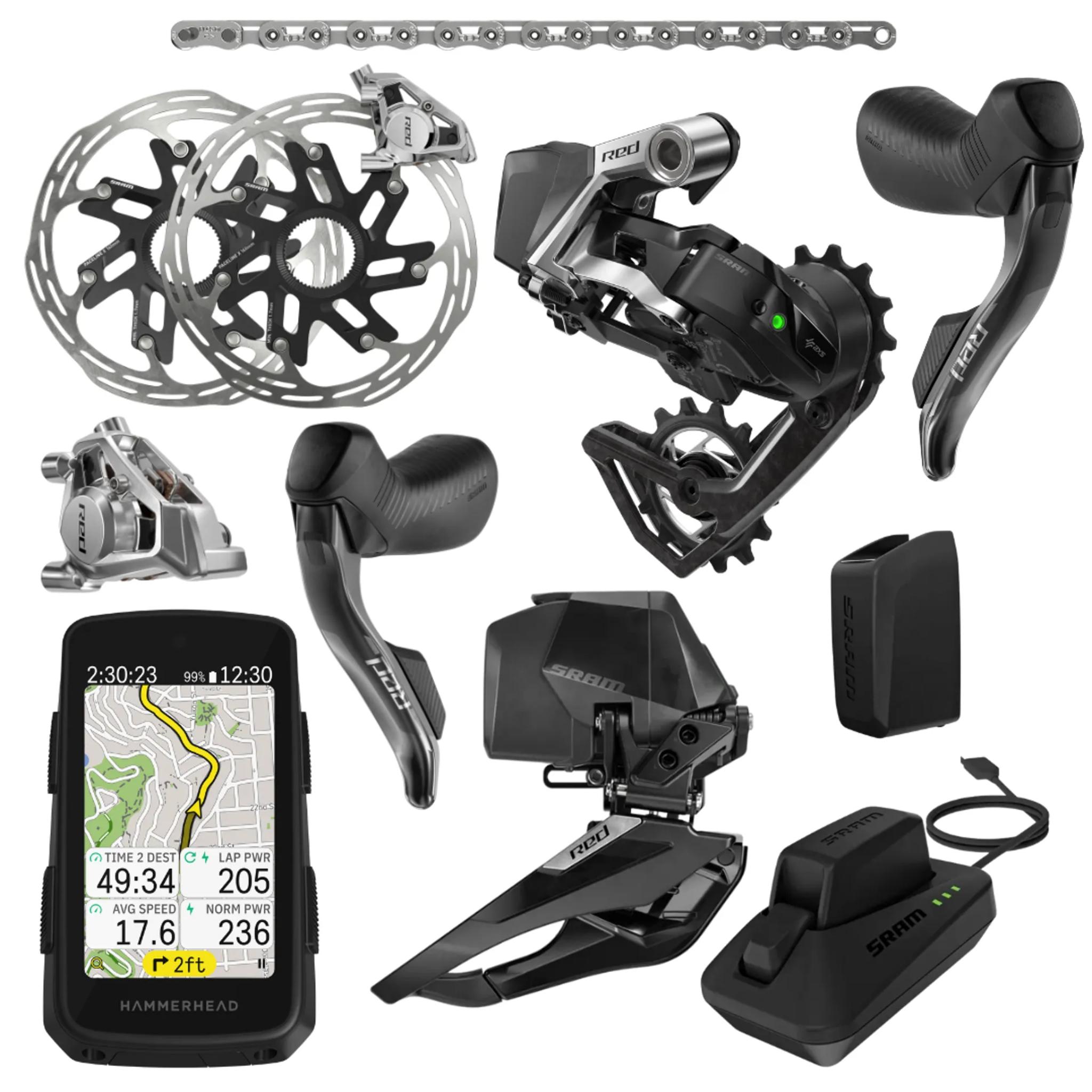 SRAM Red eTap AXS E1 2x Groupset Black/Silver