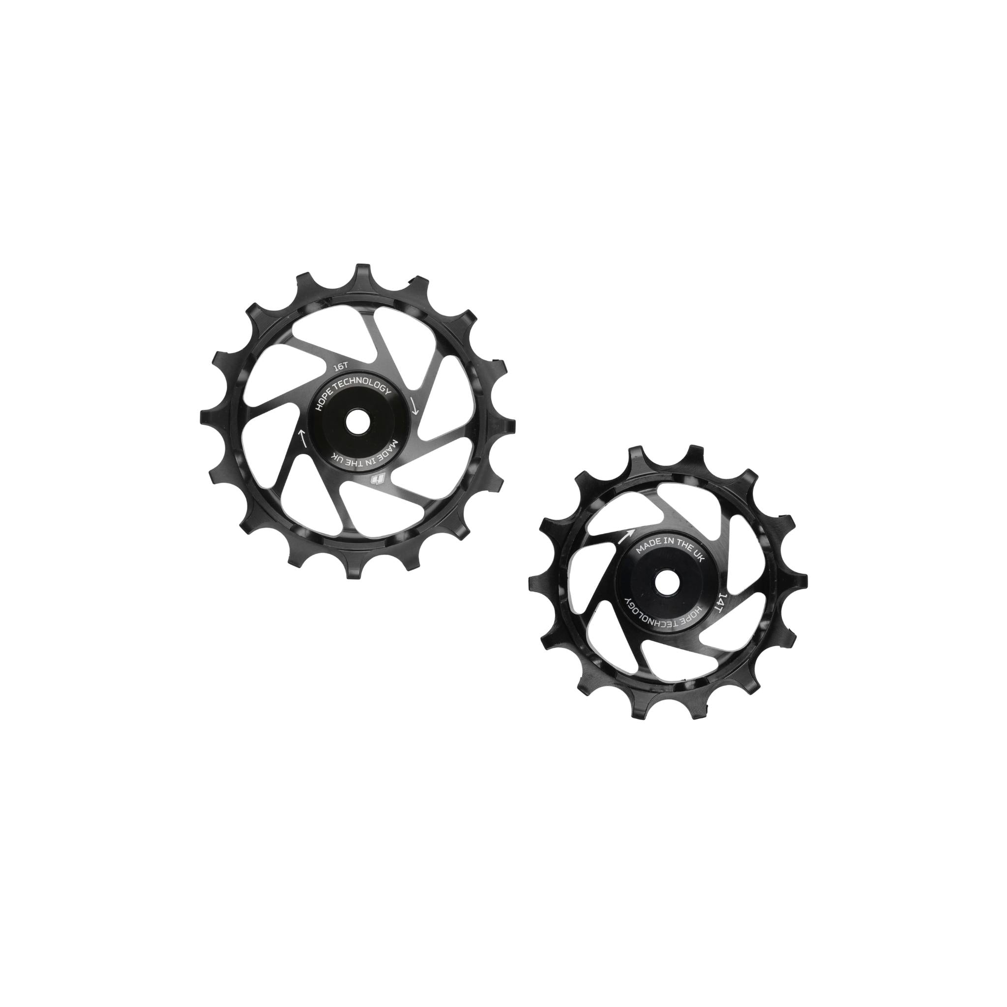 SRAM T-Type 16/14T Jockey Wheels Pair Black / Pair