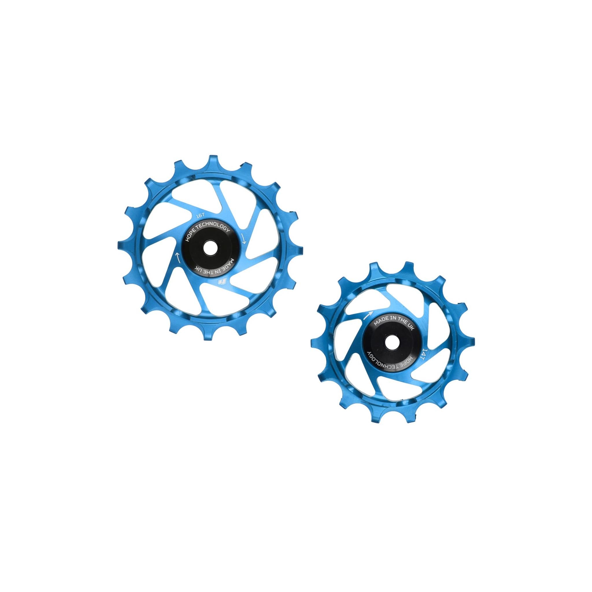 SRAM T-Type 16/14T Jockey Wheels Pair Blue / Pair