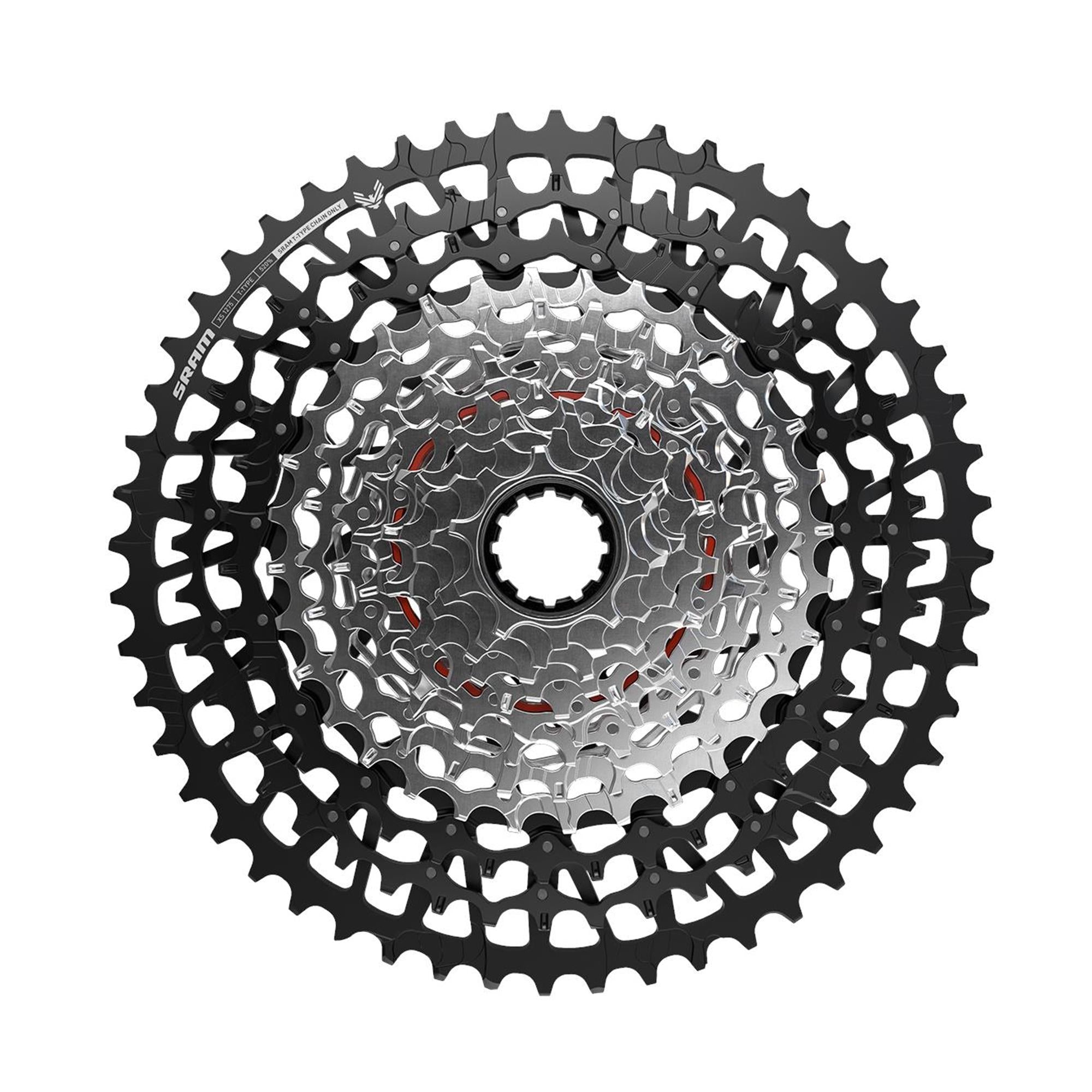 SRAM XG-1275 T-Type GX Eagle 12-Speed 10-52T Cassette Black / 10-52T