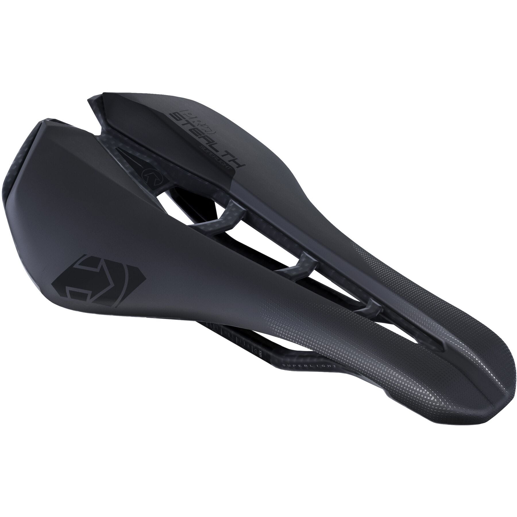 Stealth Superlight Saddle with Carbon Rails & Cut-Out Black / 152mm
