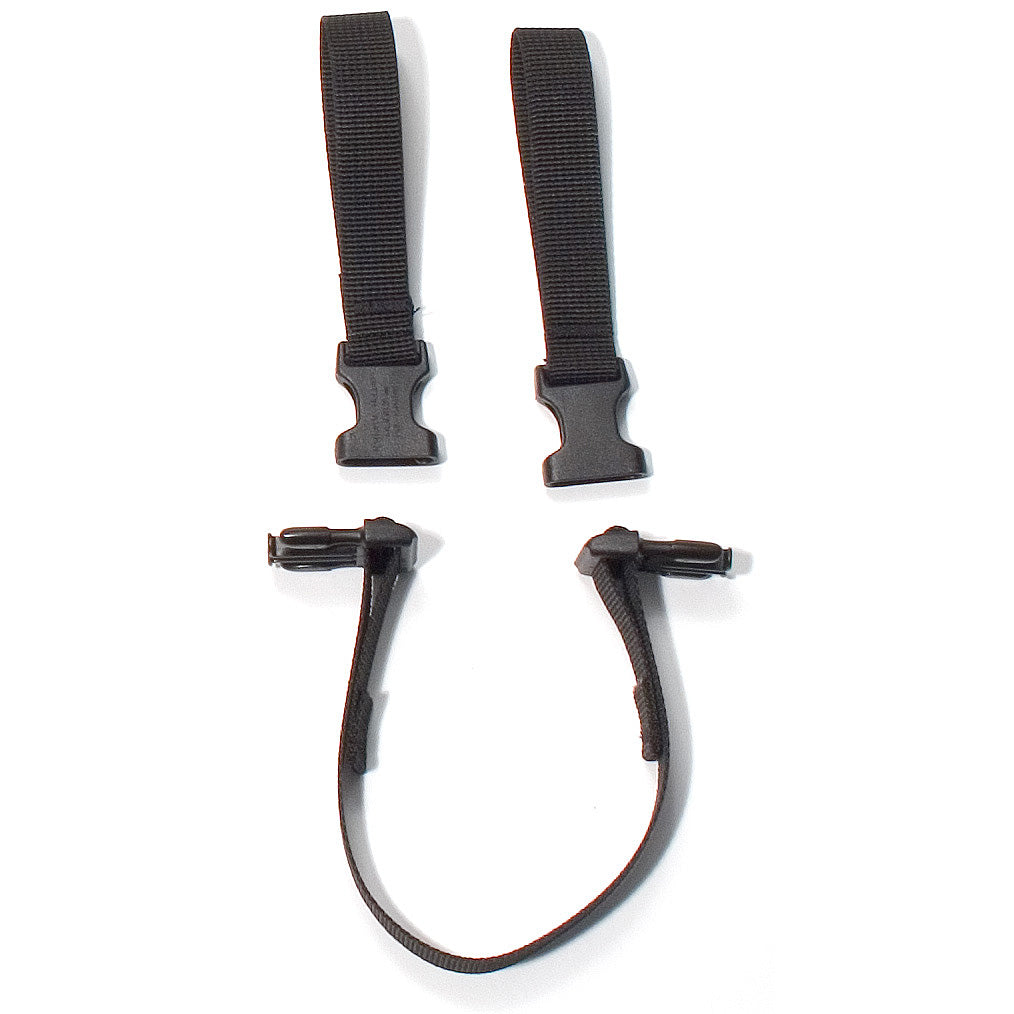 Strap Set For Saddlebag Black