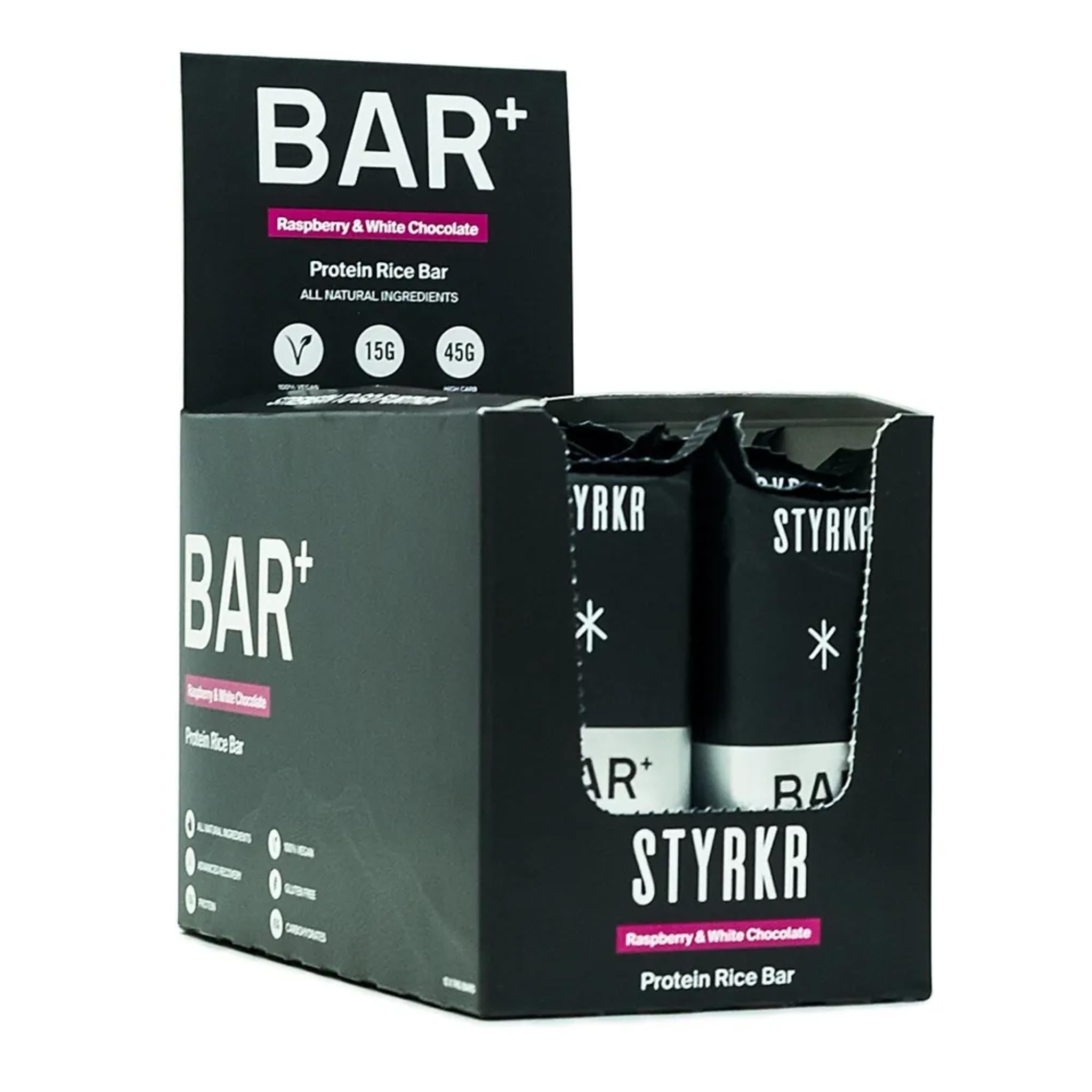 STYRKR BAR+ Recovery Bars Raspberry chocolate / 12 x Bars