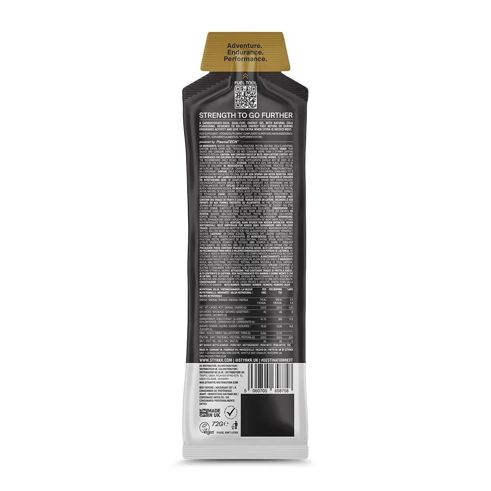 STYRKR Gel 30 Caffeine+ x12 12 x 72g Sachets
