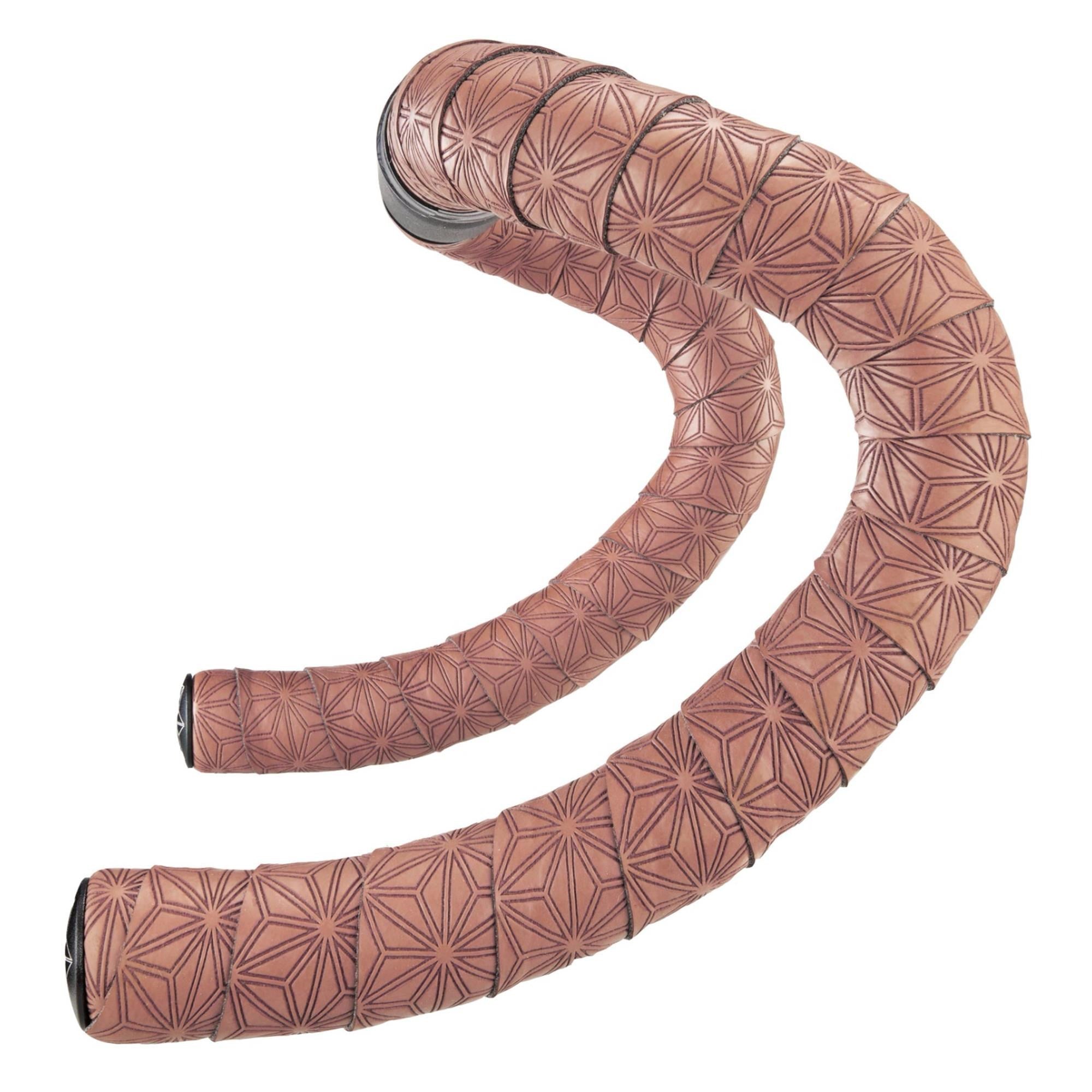 Supacaz Super Sticky Kush Gravel Bar Tape Coffee with Ano Black Plugs