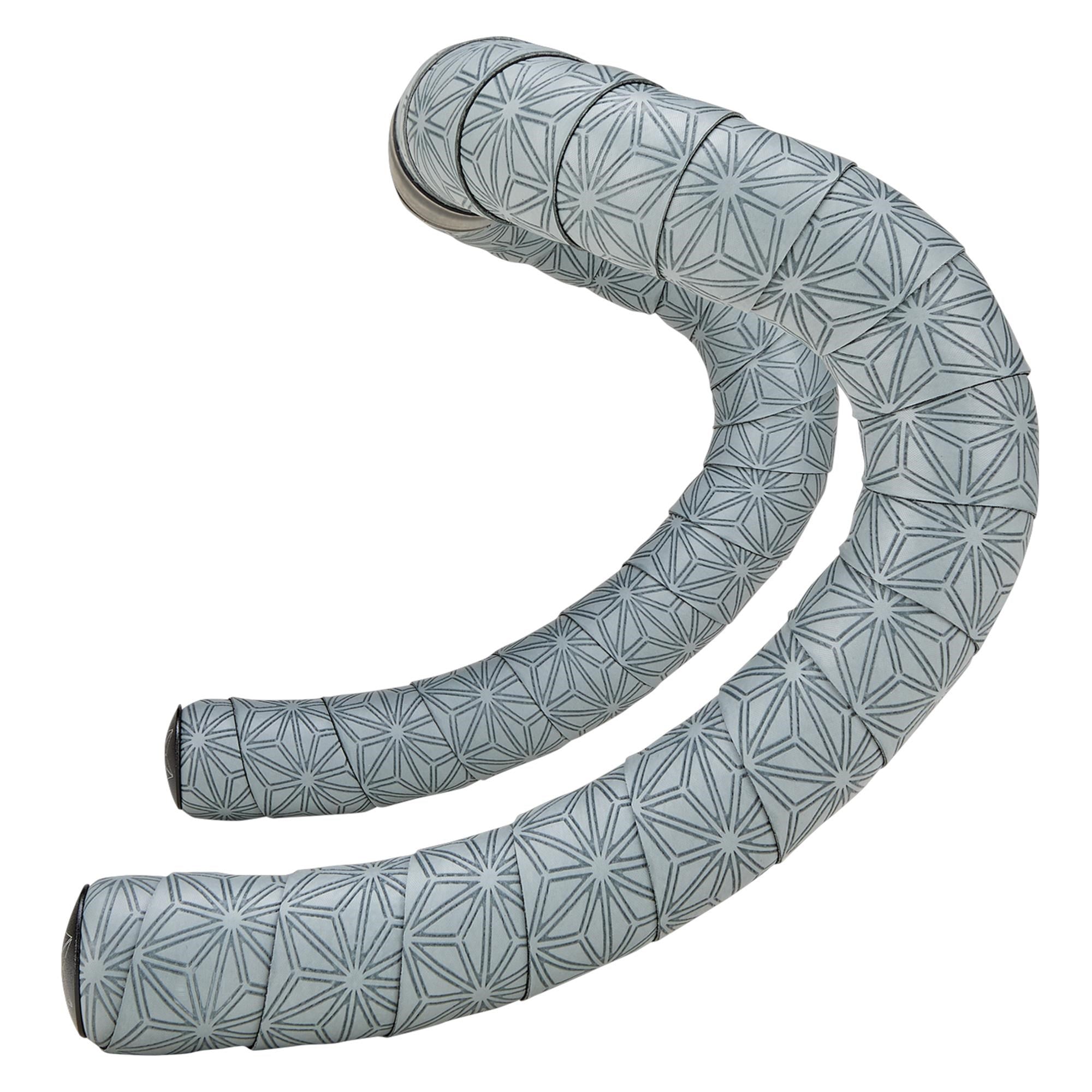 Supacaz Super Sticky Kush Gravel Bar Tape Gunmetal with Ano Black Plugs