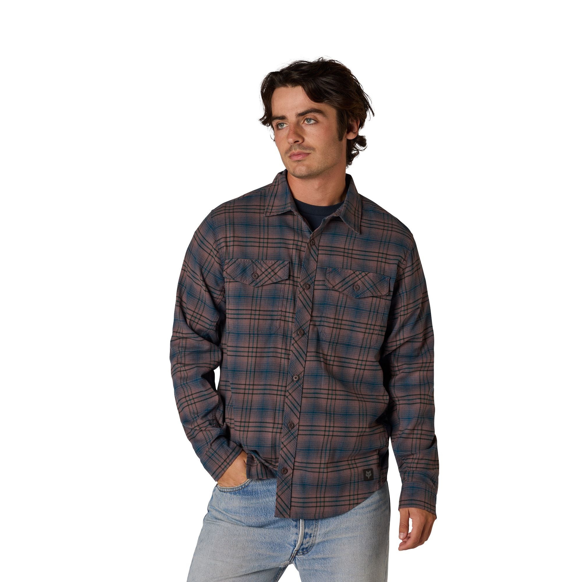 Survivalist Stretch Long Sleeve Flannel Purple Dusk / S