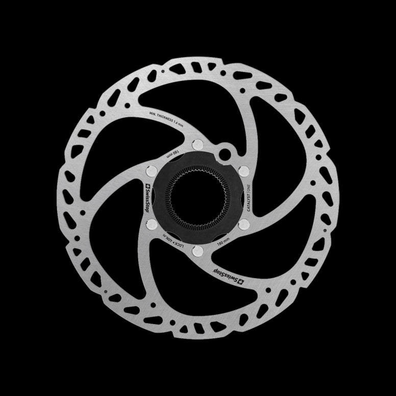 SwissStop Catalyst One Centrelock Disc Brake Rotor Silver / 180mm