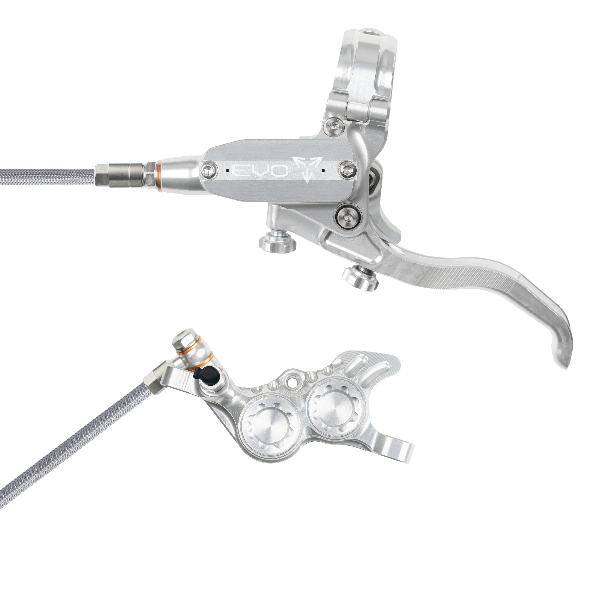 Tech 4 EVO GR4 Disc Brake Silver/Silver / Left Hand / Braided
