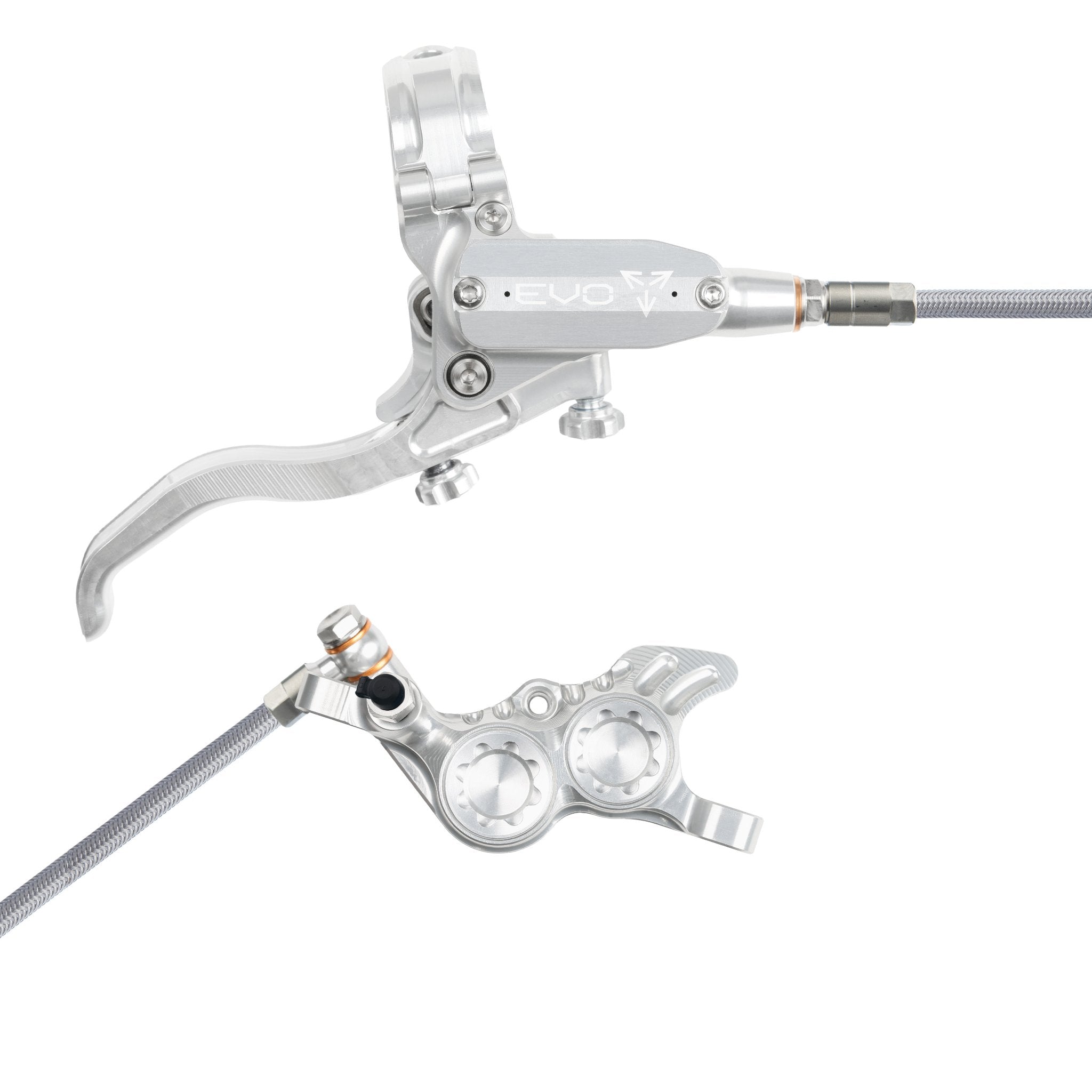 Tech 4 EVO GR4 Disc Brake Silver/Silver / Right Hand / Braided
