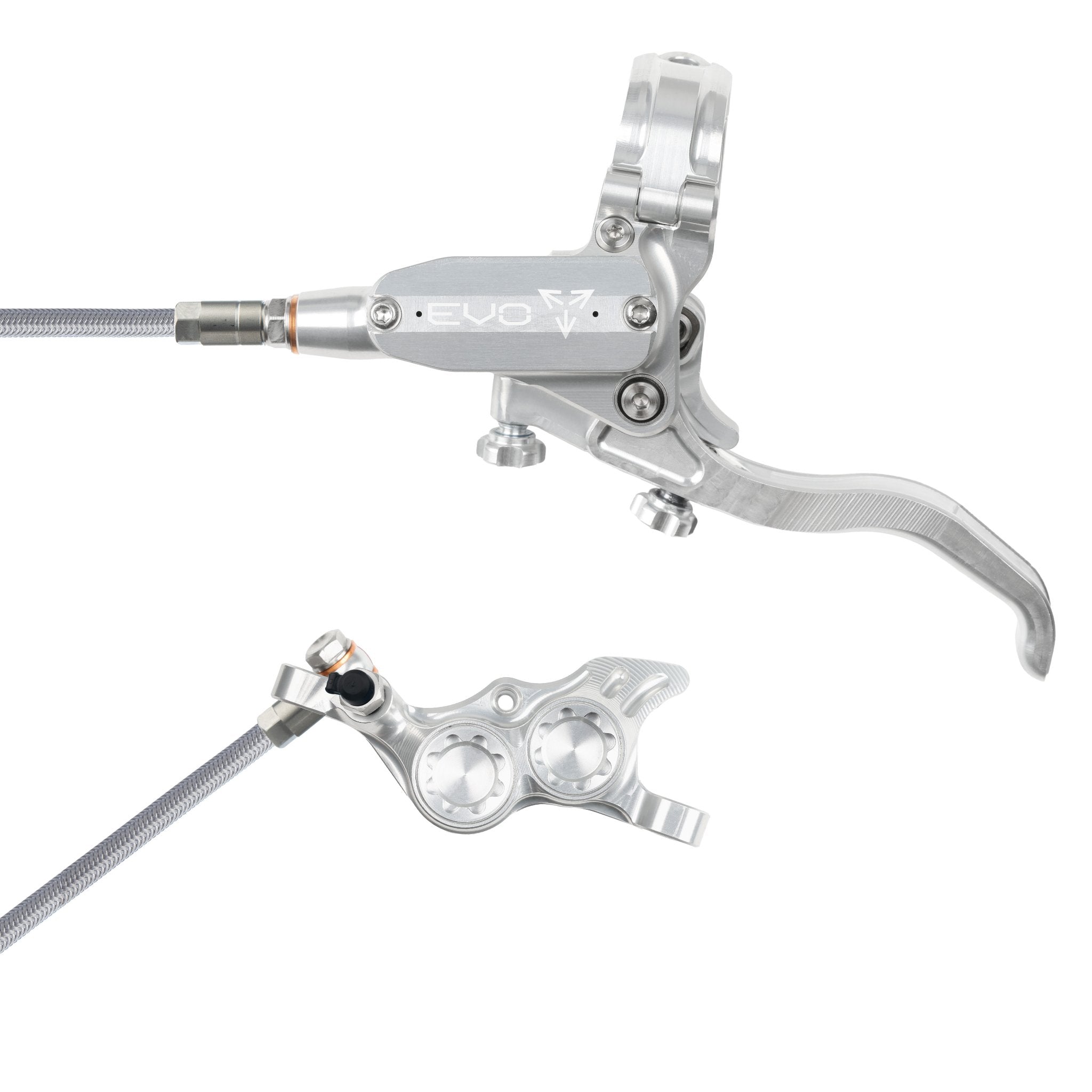 Tech 4 EVO TR4 Disc Brake Silver/Silver / Left Hand / Braided