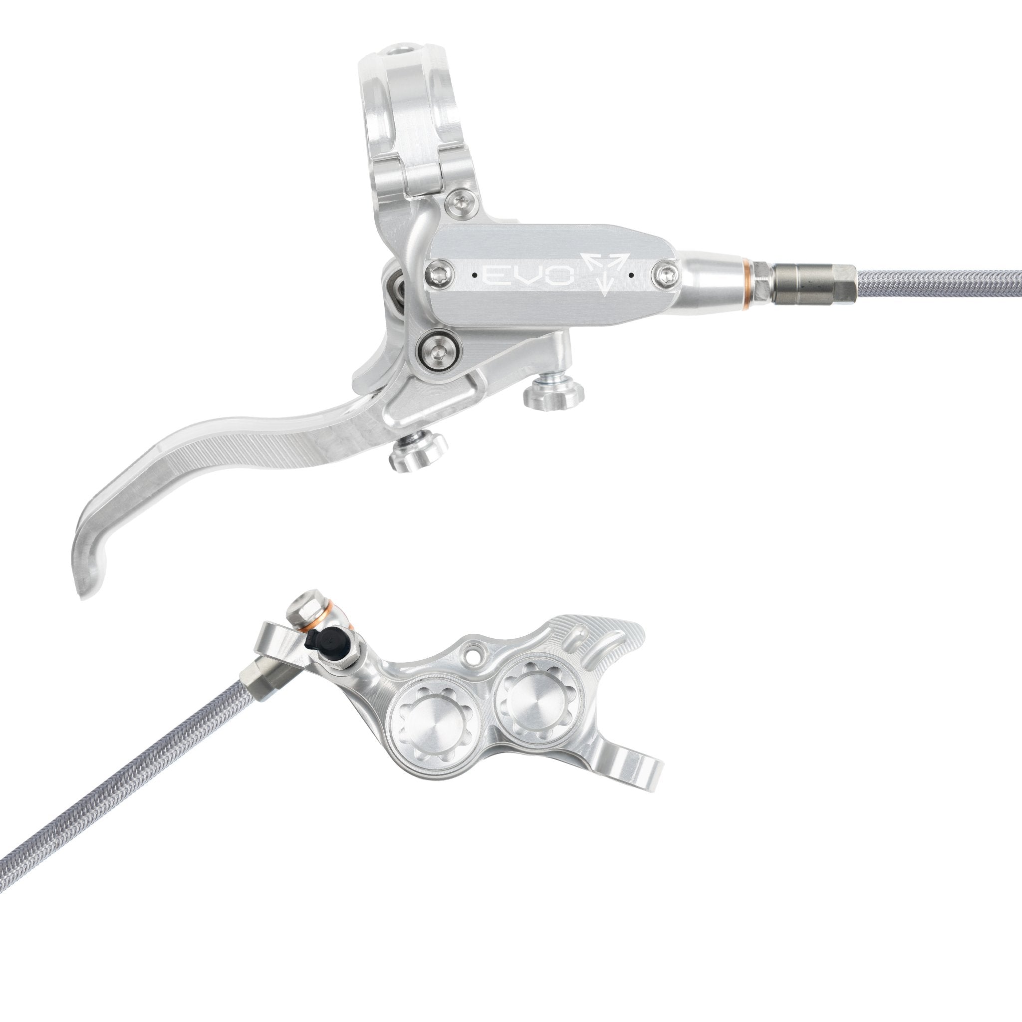 Tech 4 EVO TR4 Disc Brake Silver/Silver / Right Hand / Braided
