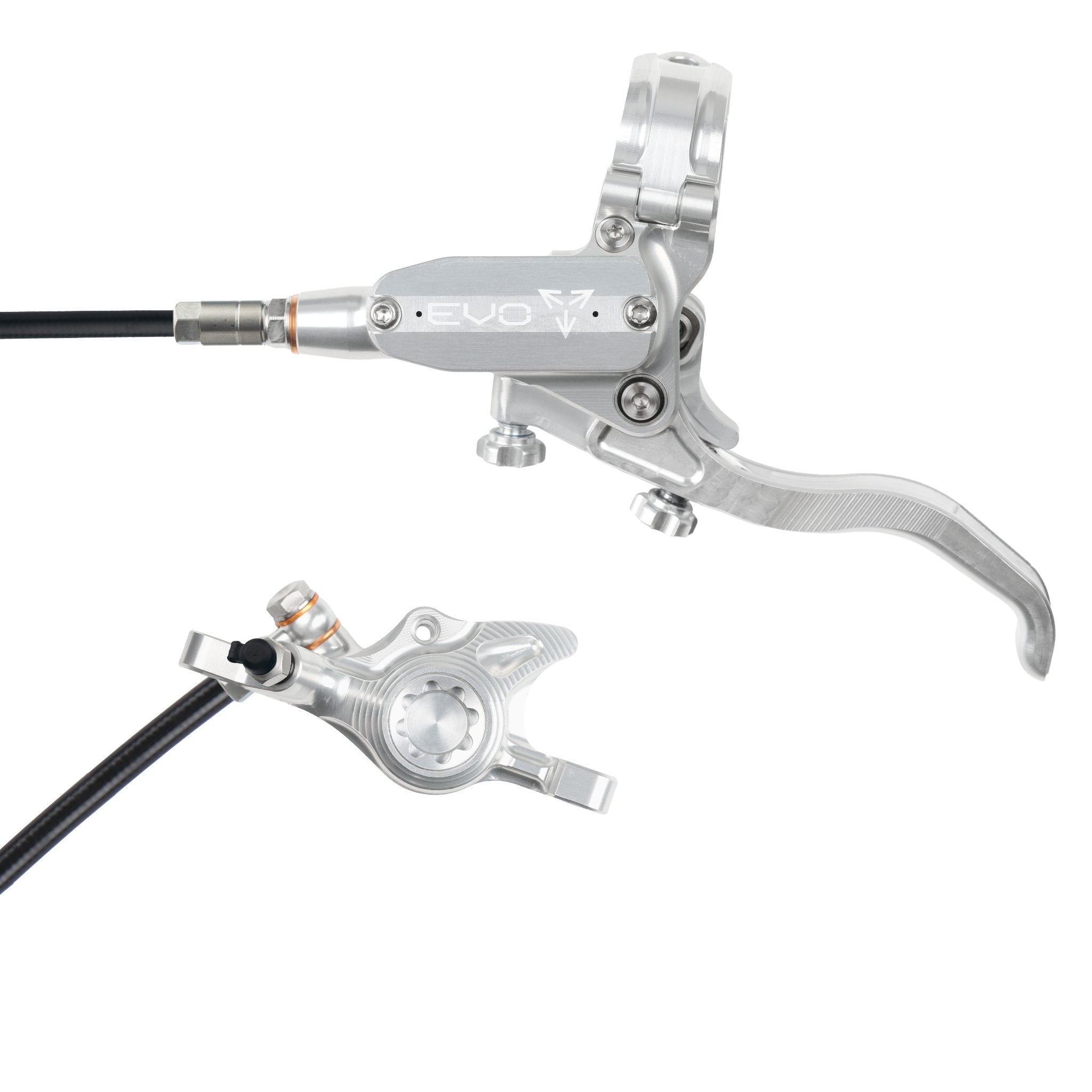Tech 4 EVO X2 Disc Brake Silver/Silver / Left Hand / Black Hose