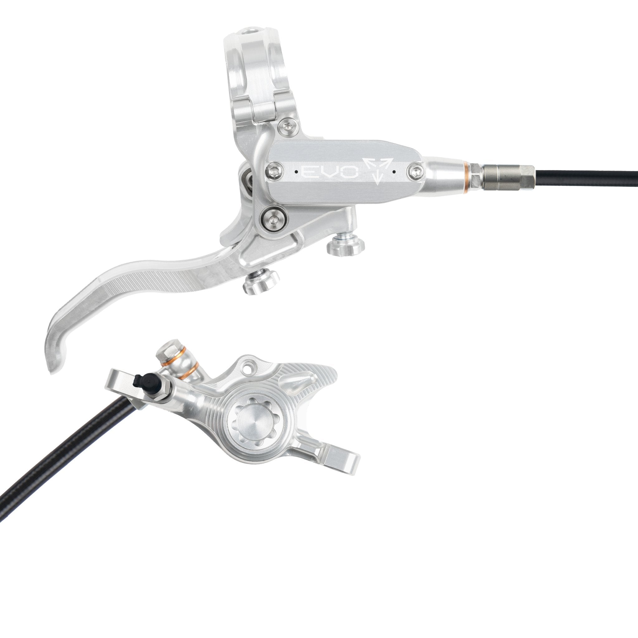 Tech 4 EVO X2 Disc Brake Silver/Silver / Right Hand / Black Hose