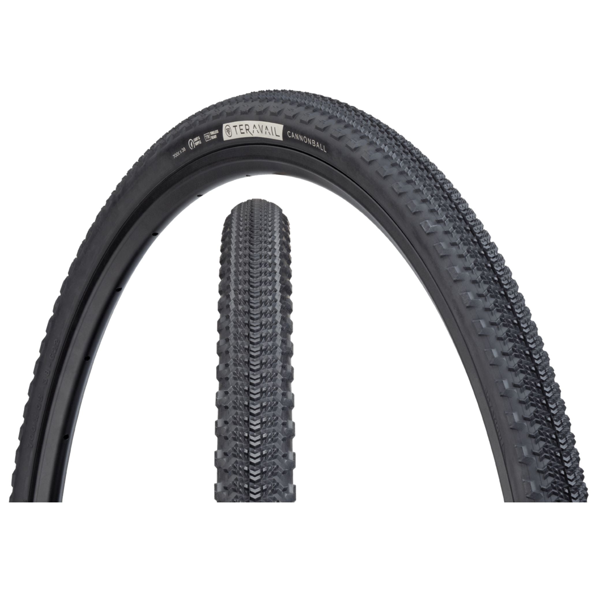 Teravail Cannonball Gravel Tyre Black / 700 x 38 / Light & Supple