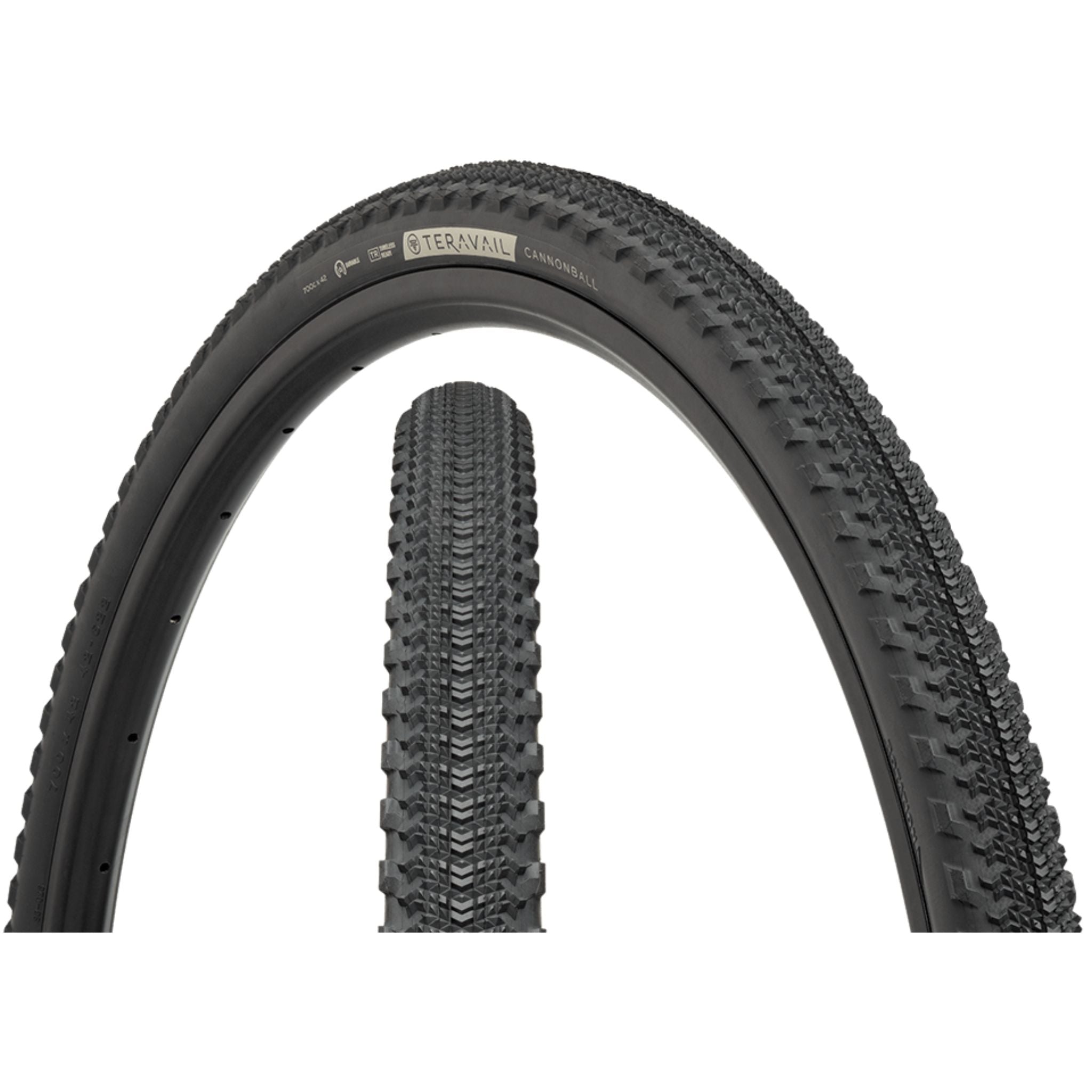 Teravail Cannonball Gravel Tyre Black / 700 x 42 / Light & Supple