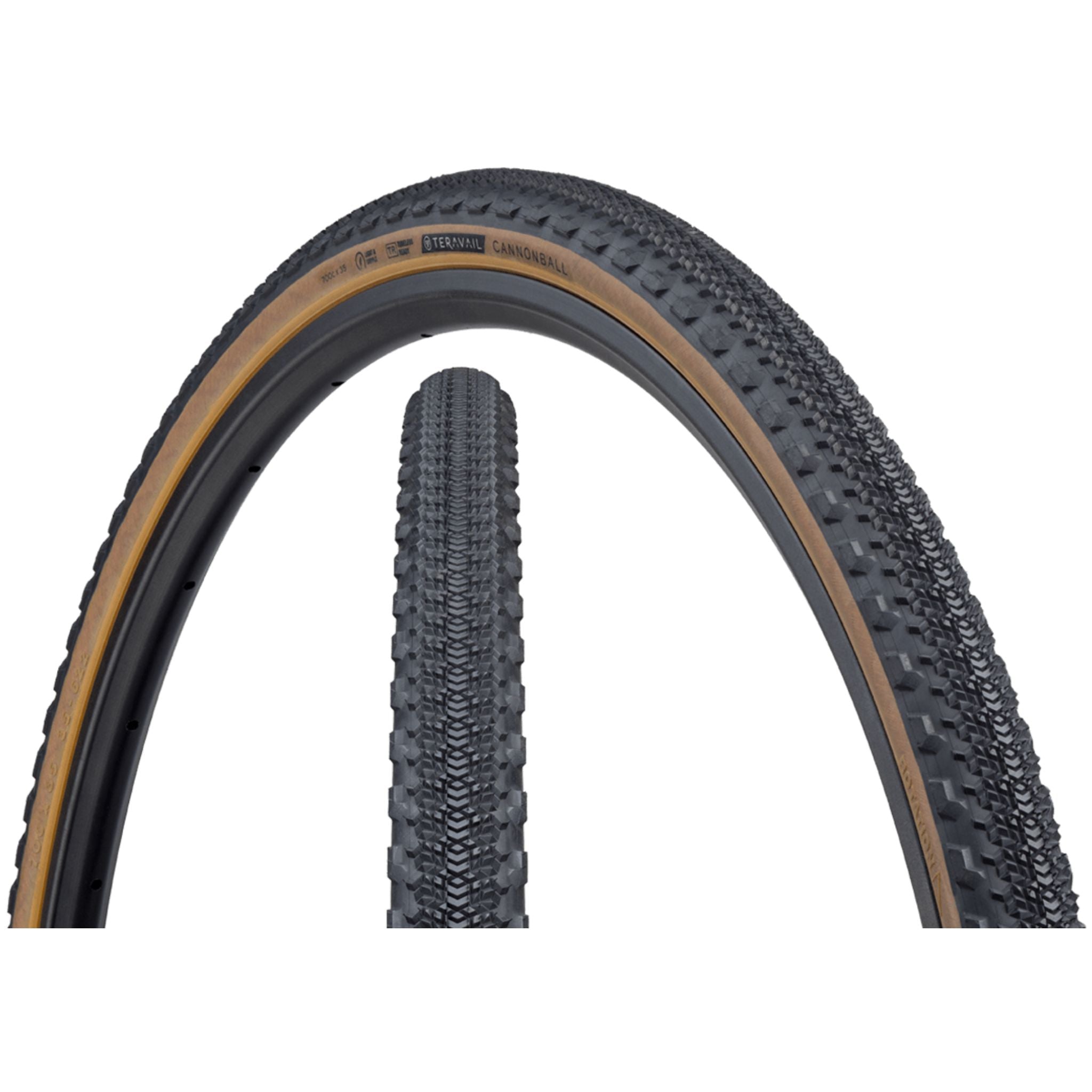 Teravail Cannonball Gravel Tyre Tan / 700 x 35 / Light & Supple