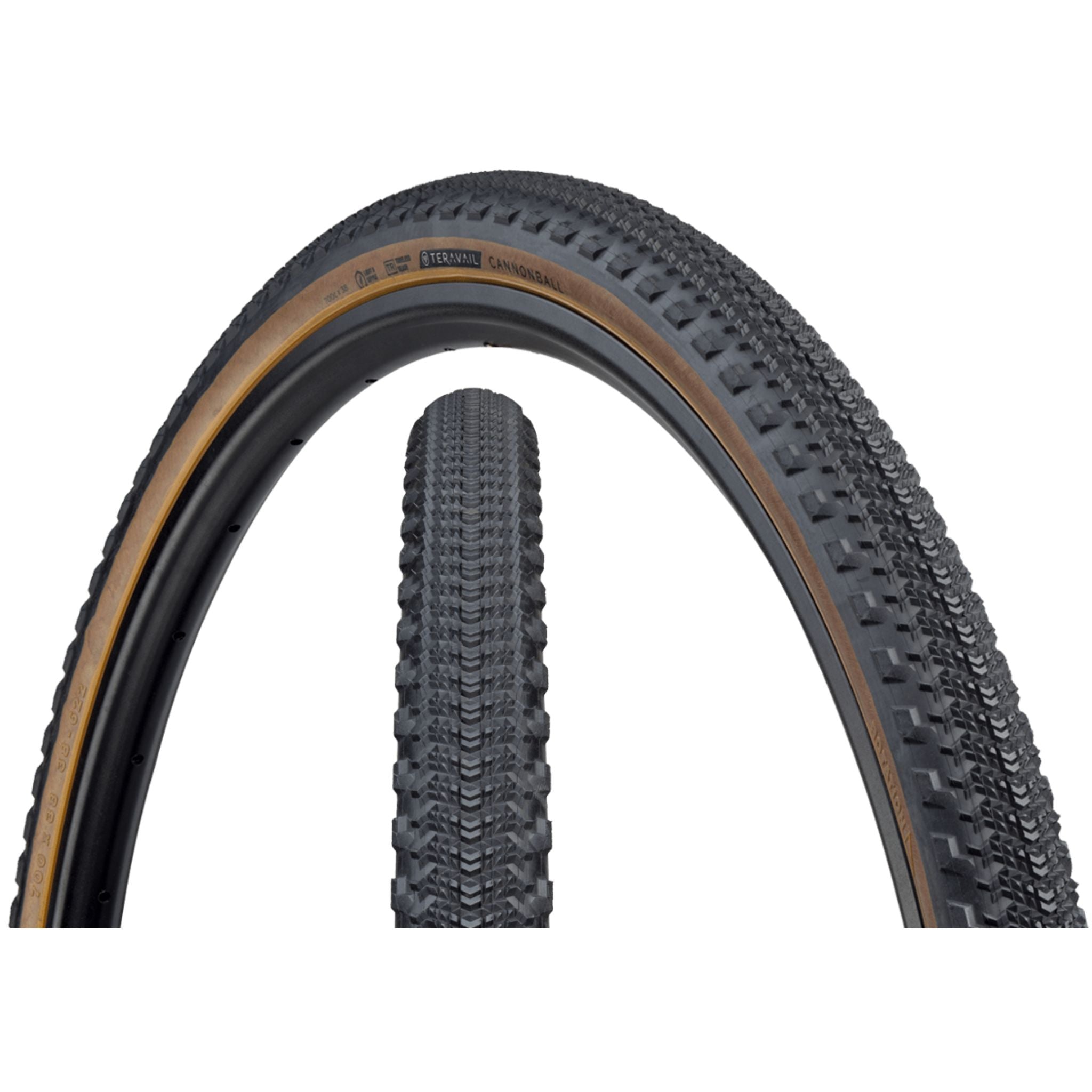 Teravail Cannonball Gravel Tyre Tan / 700 x 38 / Light & Supple