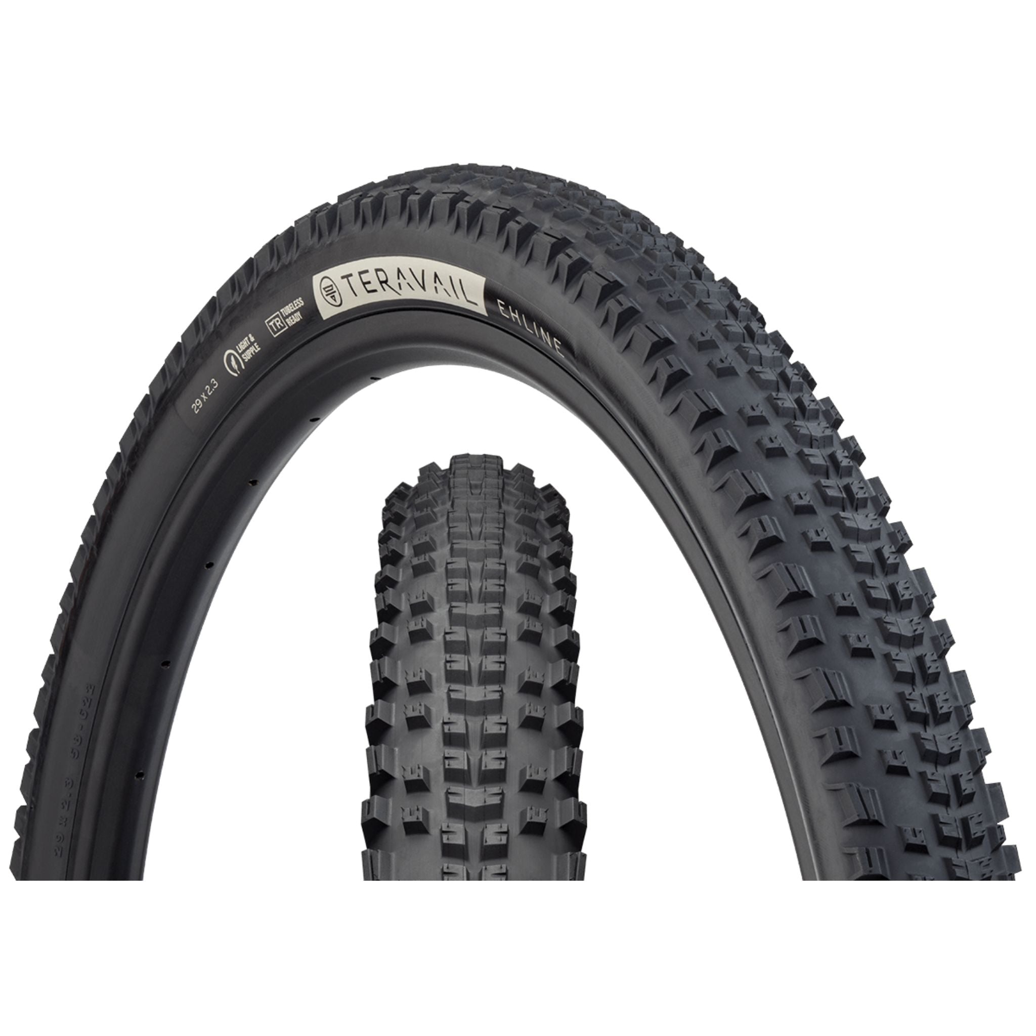 Teravail Ehline MTB Tyre Black / 29 x 2.3 / Light & Supple