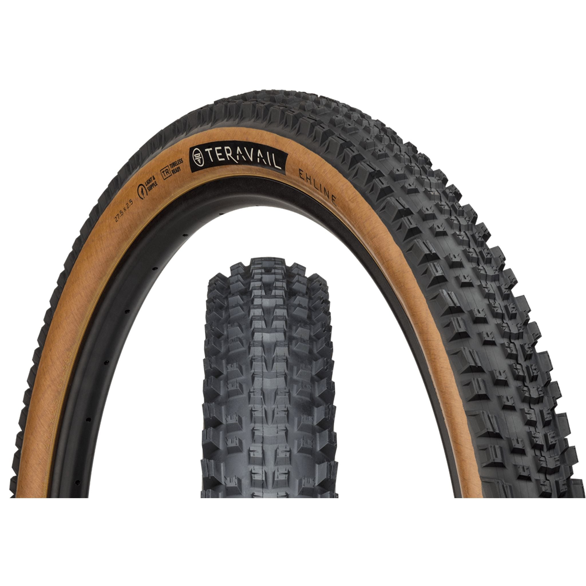 Teravail Ehline MTB Tyre Tan / 27.5 x 2.5 / Light & Supple