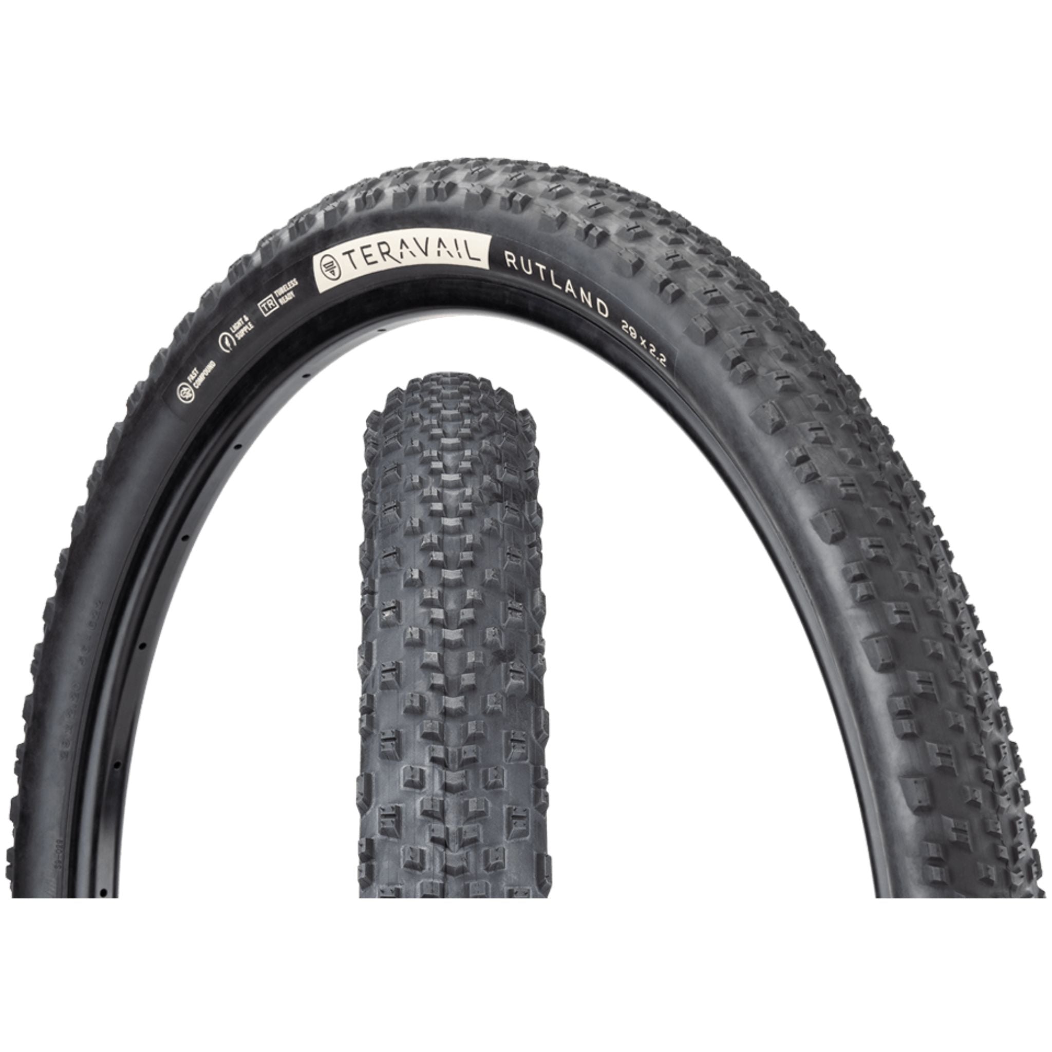 Teravail Rutland Tyre Black / 29 x 2.2 / Light & Supple