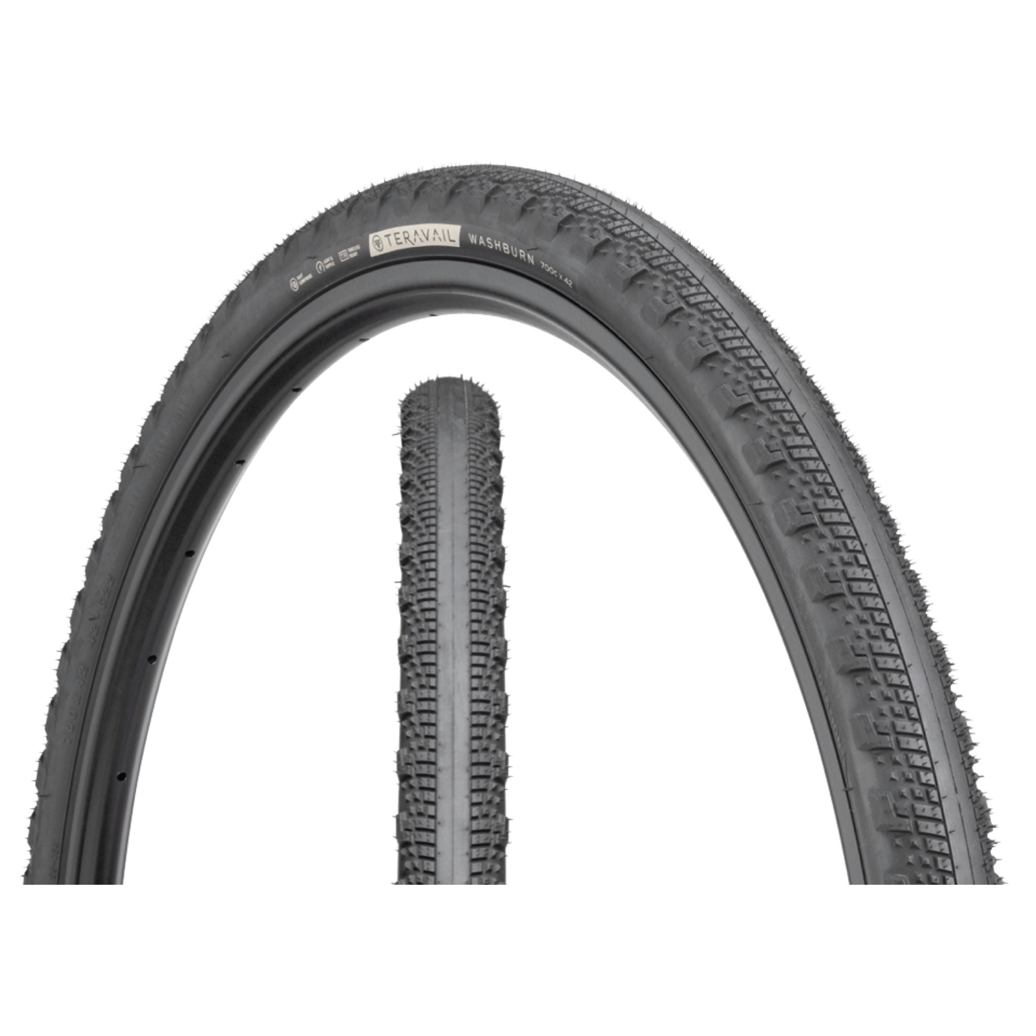 Teravail Washburn Gravel Tyre Black / 700 x 42 / Light & Supple
