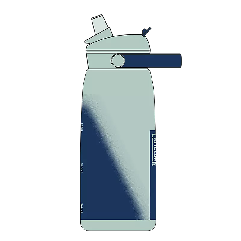 Thrive Flip Straw Bottle 1L Deep Sea Dawn / 1L