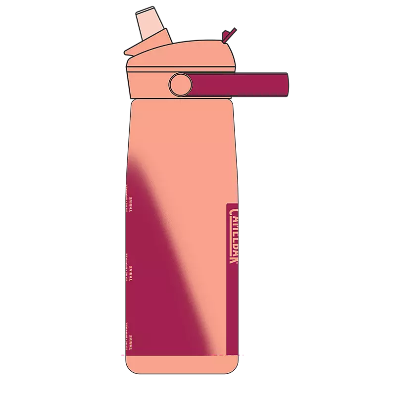 Thrive Flip Straw Bottle 750ml Blush Dawn / 750ml
