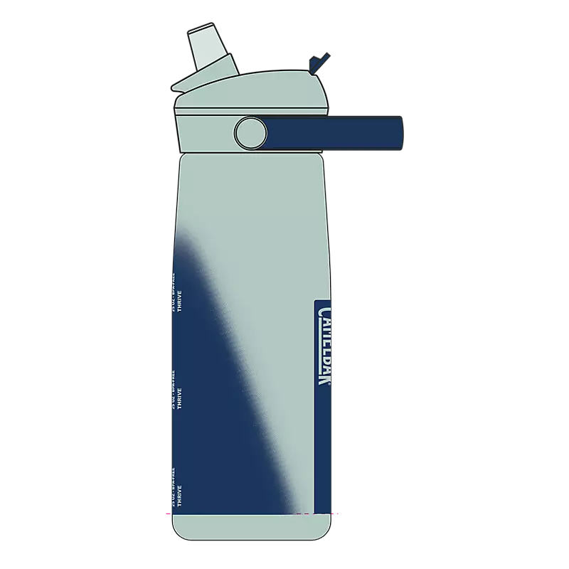 Thrive Flip Straw Bottle 750ml Deep Sea Dawn / 750ml