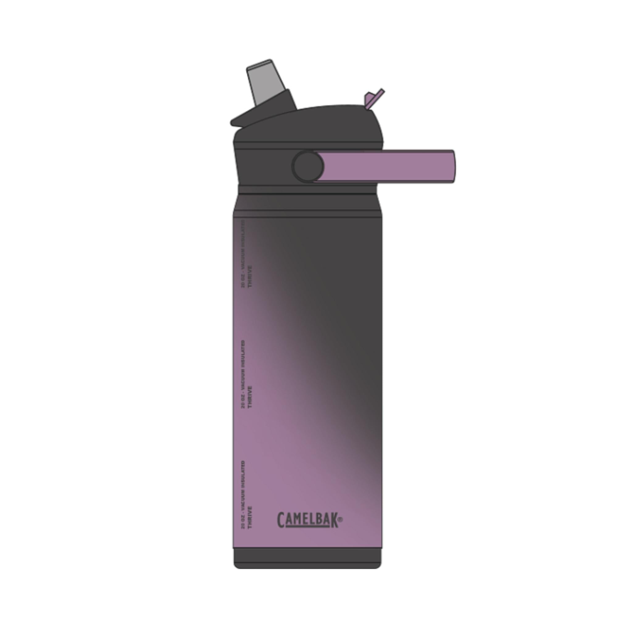 Thrive Flip Straw Insulated VSS Bottle 600ml Lavender Dawn / 600ml