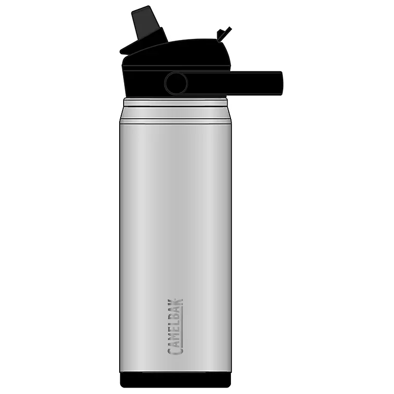 Thrive Flip Straw Insulated VSS Bottle 600ml Stainless / 600ml