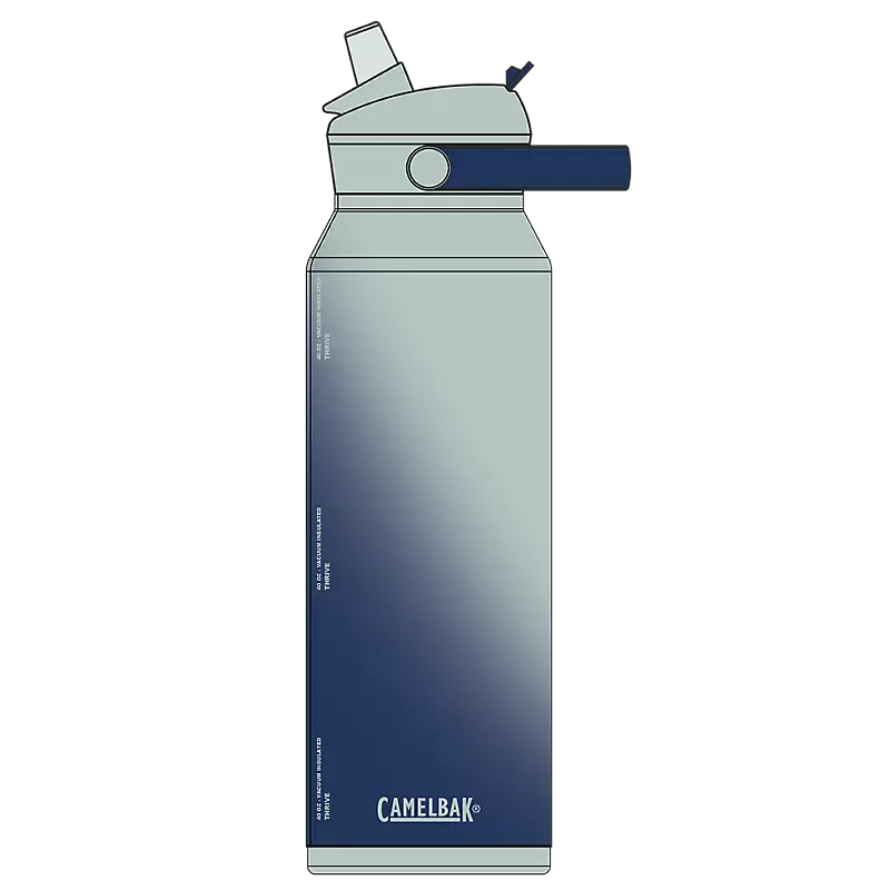 Thrive Flip Straw Insulated VSS Bottle 750ml Deep Sea Dawn / 750ml