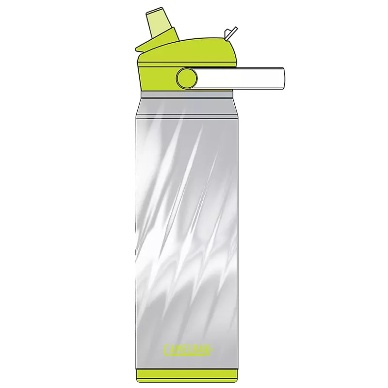 Thrive Flip Straw Insulated VSS Bottle 750ml Frequency White / 750ml