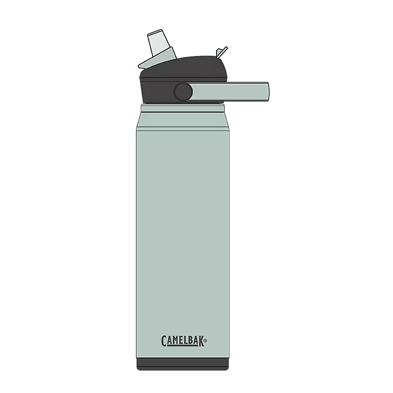 Thrive Flip Straw Insulated VSS Bottle 750ml Silver Mist / 750ml
