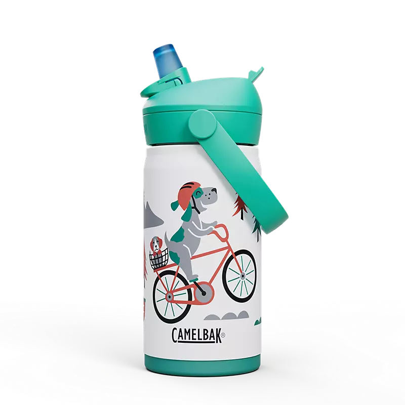 Thrive Flip Straw Kids VSS Bottle 350ml Biking Dogs / 350ml