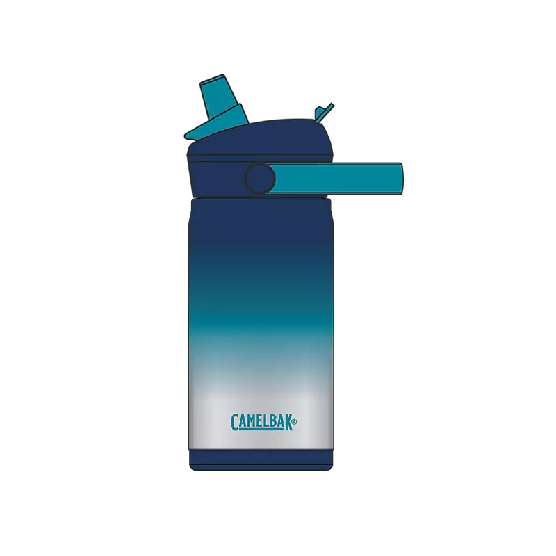 Thrive Flip Straw Kids VSS Bottle 350ml Blue Haze / 350ml