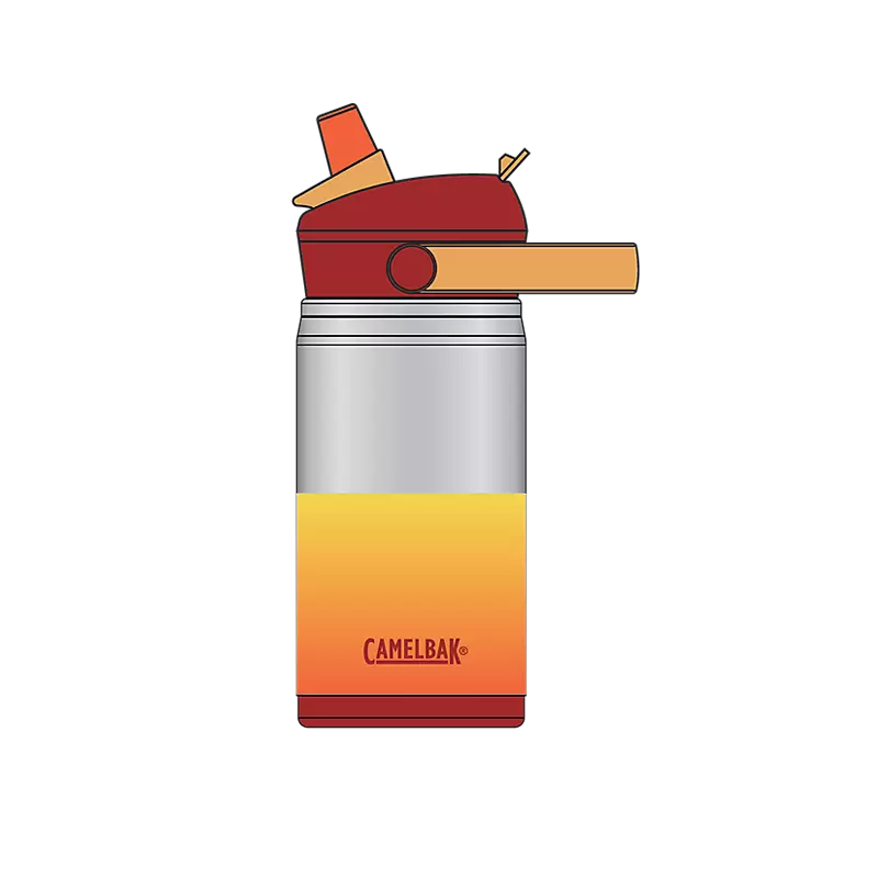 Thrive Flip Straw Kids VSS Bottle 350ml Orange Sunset / 350ml