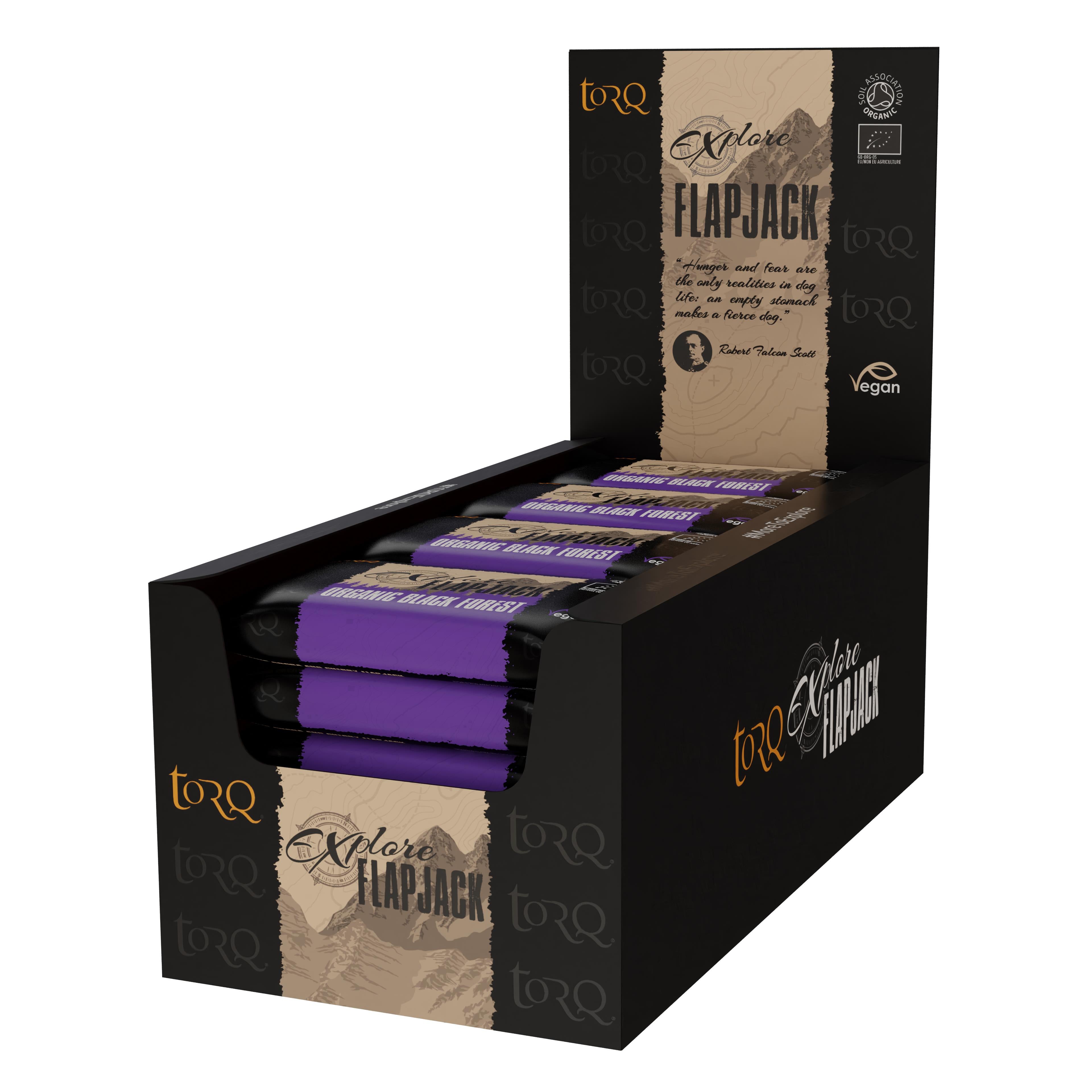 TORQ Explore Flapjacks Black Forest / Box of 20