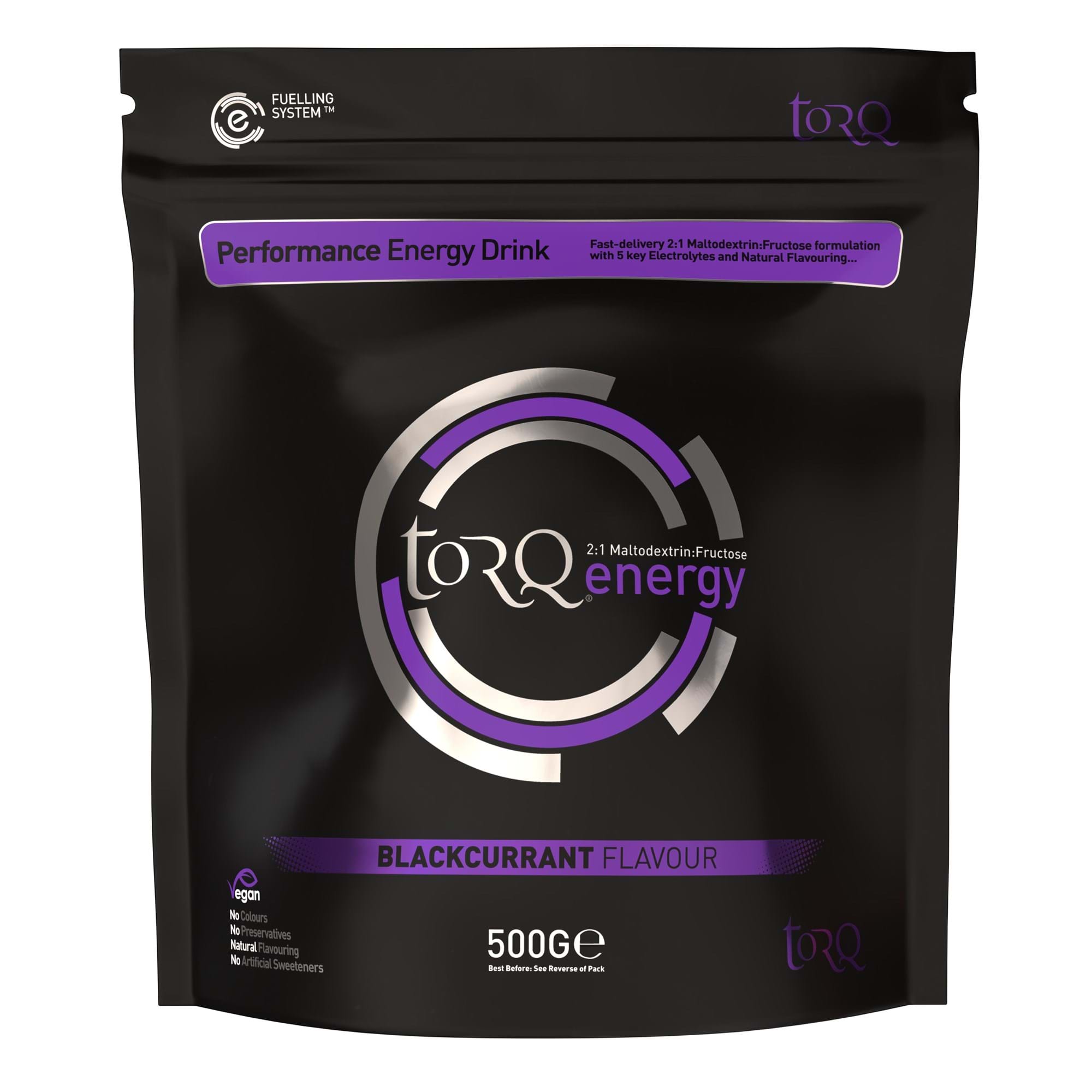 TORQ Natural Energy Drink Blackcurrant / 500g