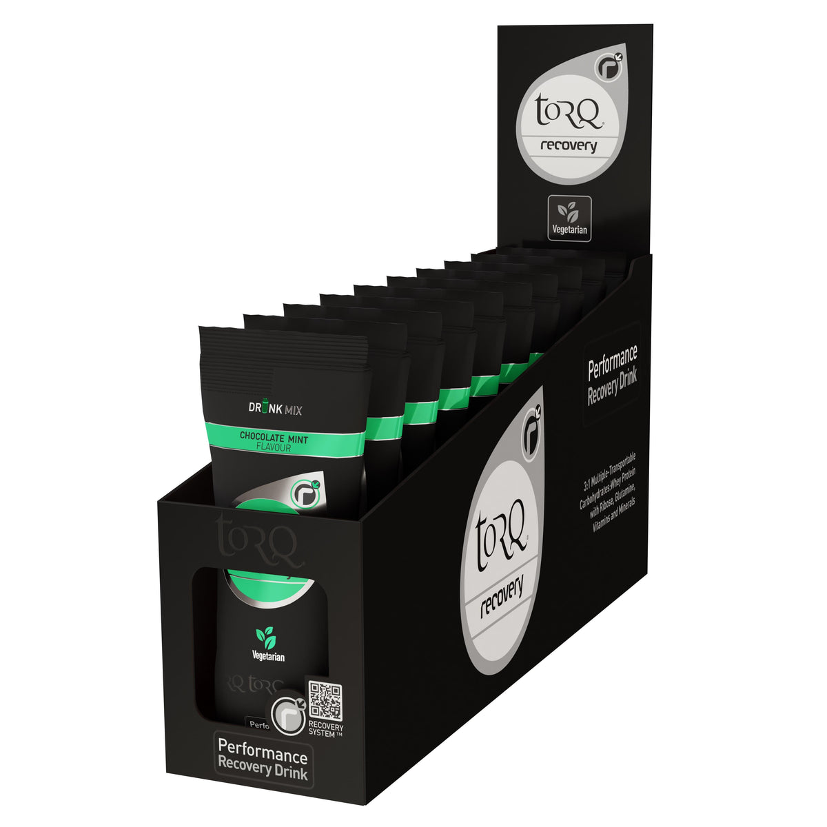 TORQ Recovery Drink Single Serve Sachets Chocolate Mint / Box of 10