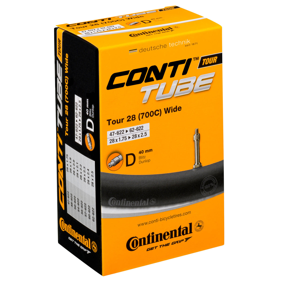 Tour 28 Wide Inner Tube