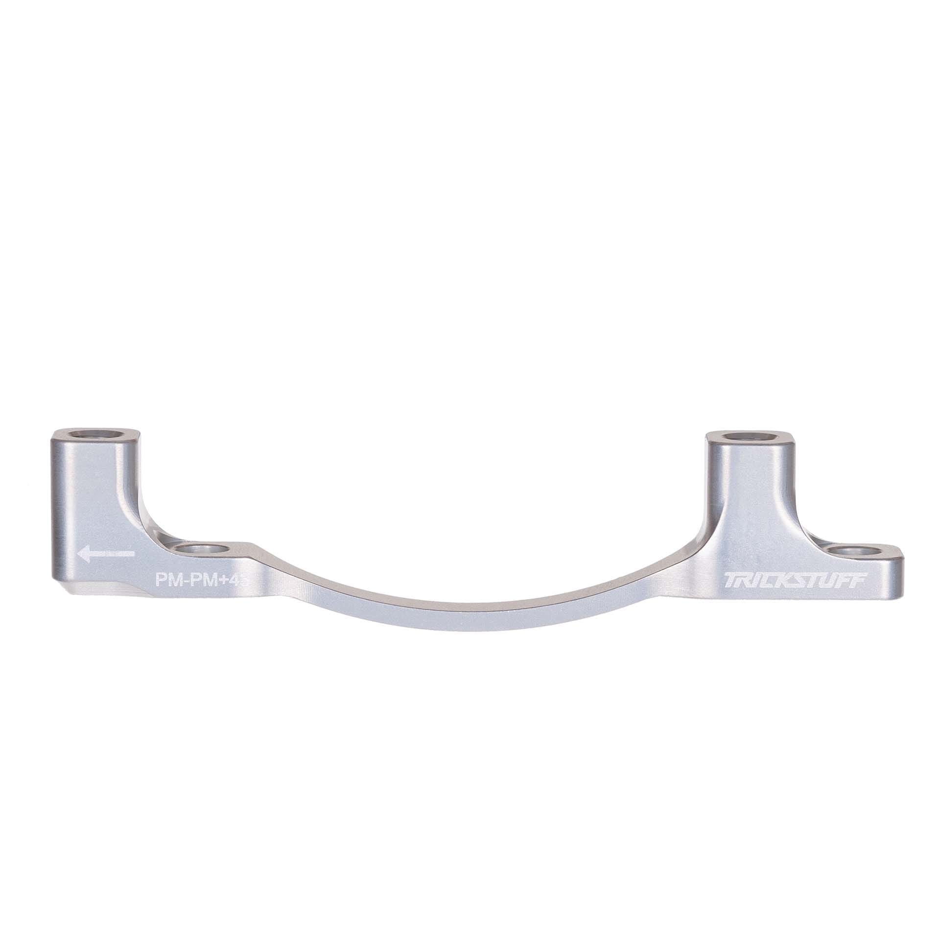 Trickstuff CNC Disc Brake Adaptor PM to PM Silver / PM to PM +43mm